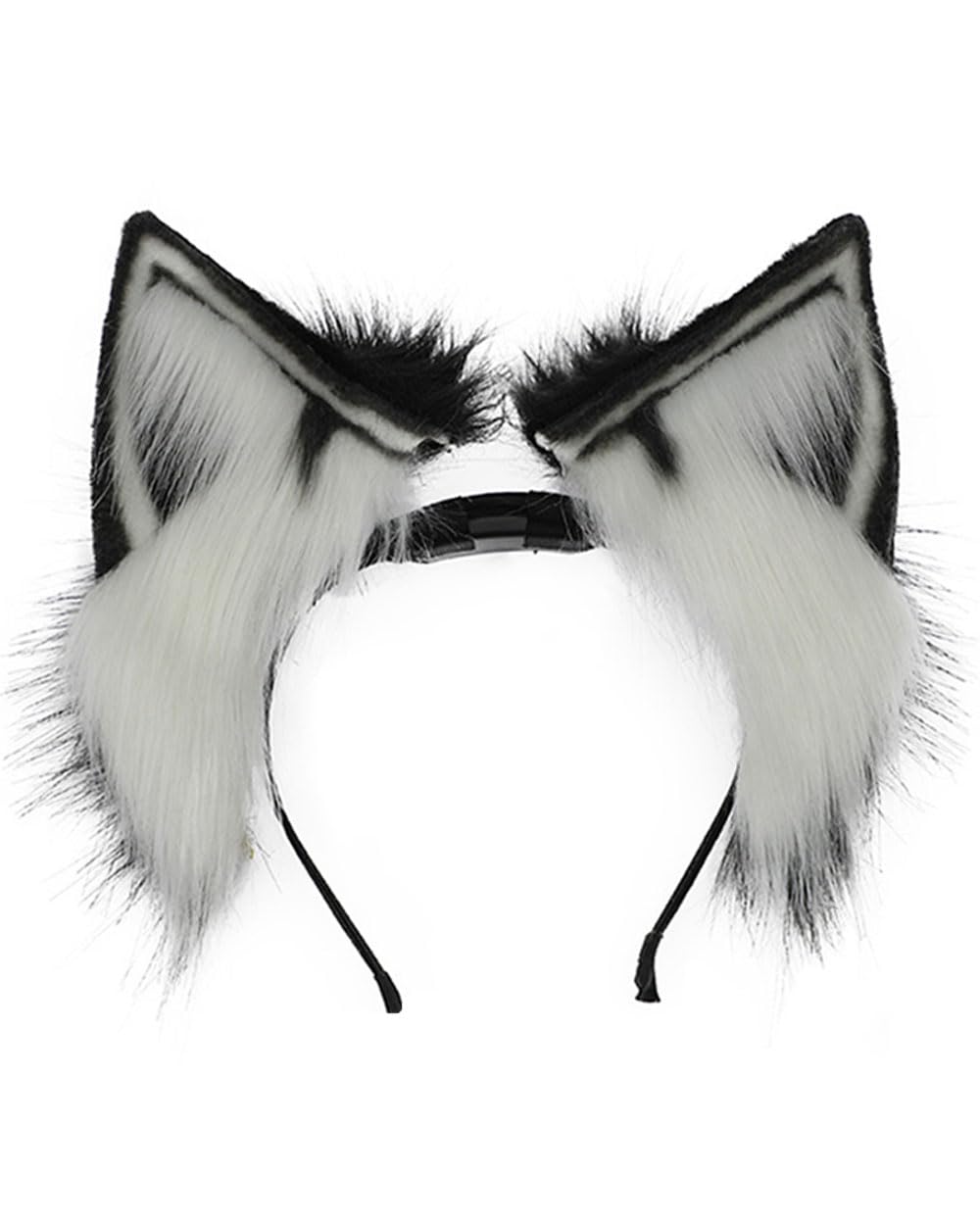 Rechargeable Movable Cat Ears Headband - Realistic Simulation Animal Ears Hair Accessory for Cosplay, Halloween, and Costume Parties