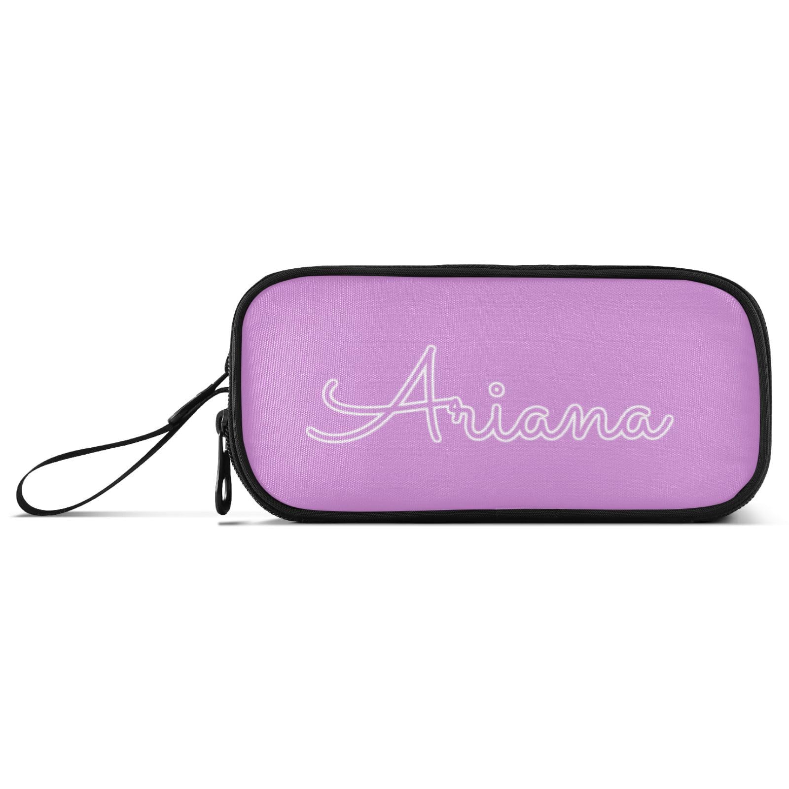 Custom Pink Pencil Case - Large Capacity Personalized Pencil Pouch for School, Office & Travel - Ideal for Girls, Boys, Women & Men - Perfect Organizer for Pens, Markers & Stationery Supplies