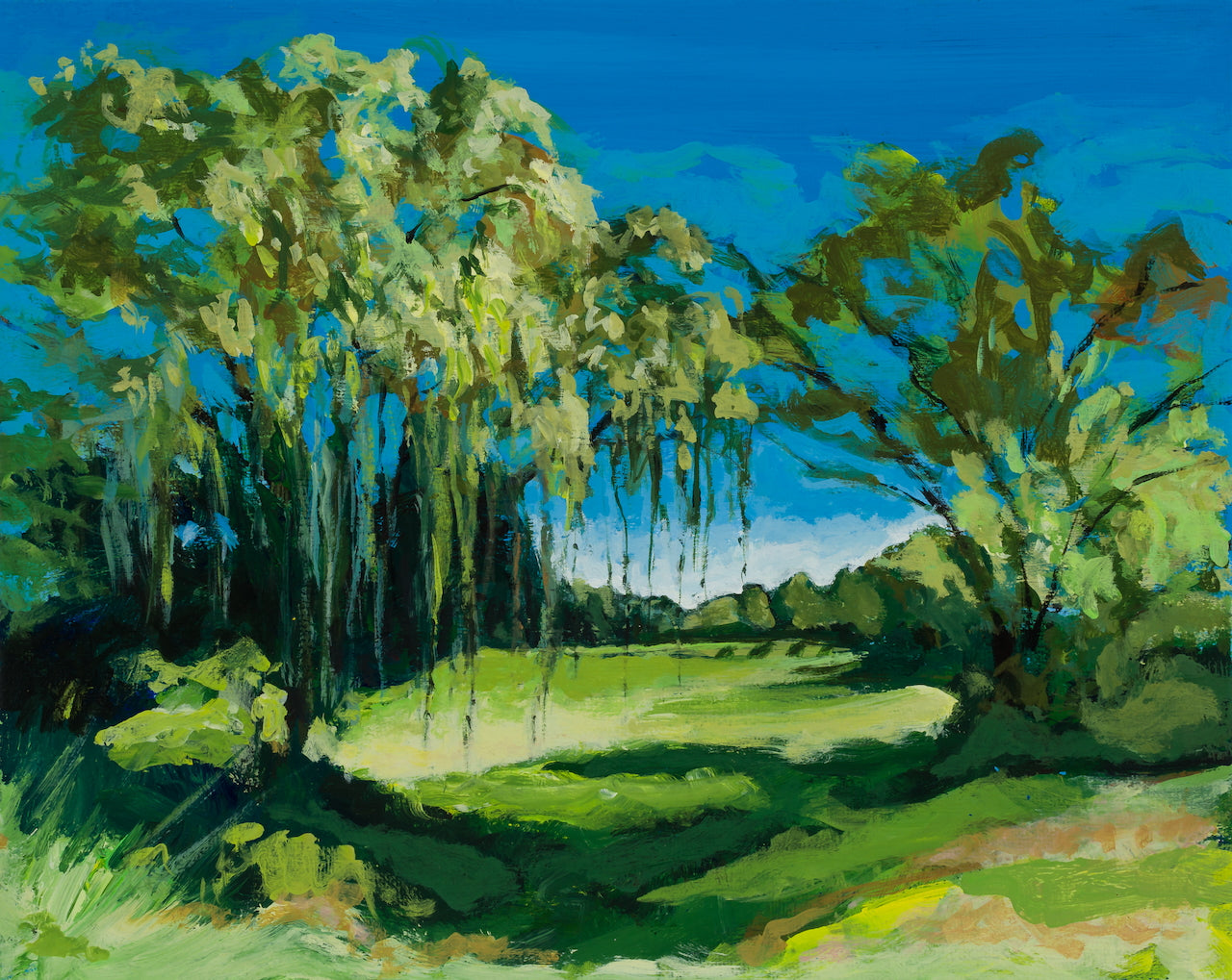 Pia De Girolamo: Retention Basin I - Premium Landscape Art Print for Home & Office Decor | Perfect for Living Rooms, Bedrooms & Office Spaces