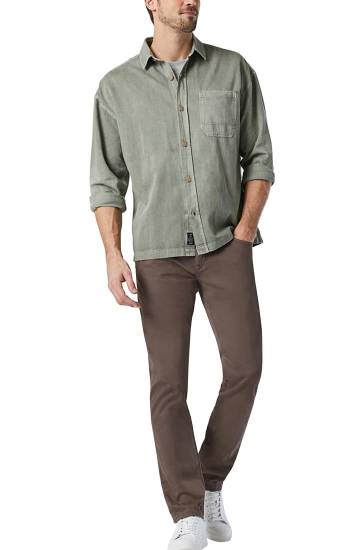 Mavi Men's Matt Mid Rise Relaxed Straight Leg Pants - Comfortable Casual Trousers for Everyday Wear | Perfect for Office, Travel & Leisure Activities