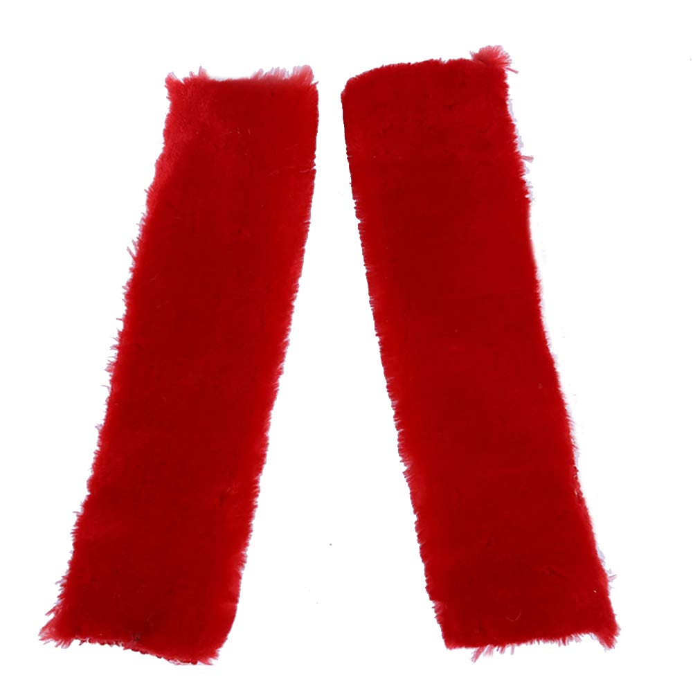 **LUYANhapy9 Universal Car Seat Belt Shoulder Pads - Soft Plush Protection Covers (1 Pair, Red) - Comfortable & Stylish Interior Accessories for Cars, SUVs, Trucks - Perfect Gift for Drivers & Passengers**