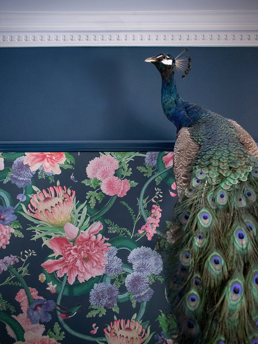 Forbidden Bloom Wallpaper Sample - Premium Floral Peel & Stick Wallpaper - Perfect for Bedroom, Living Room & Nursery Decor