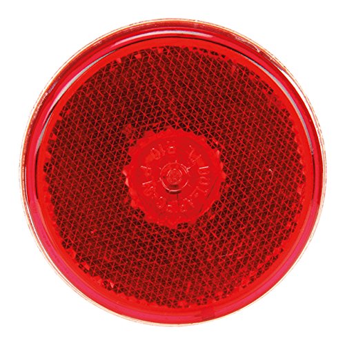 Truck-Lite 10205R3 10 Series Red LED Marker & Clearance Lamp with Reflector - Heavy Duty Truck & Trailer Safety Lighting for Night Visibility