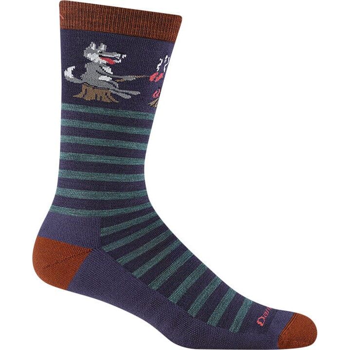 DARN TOUGH Wild Life Crew Lightweight Lifestyle Socks for Men - Hiking, Running & Everyday Comfort