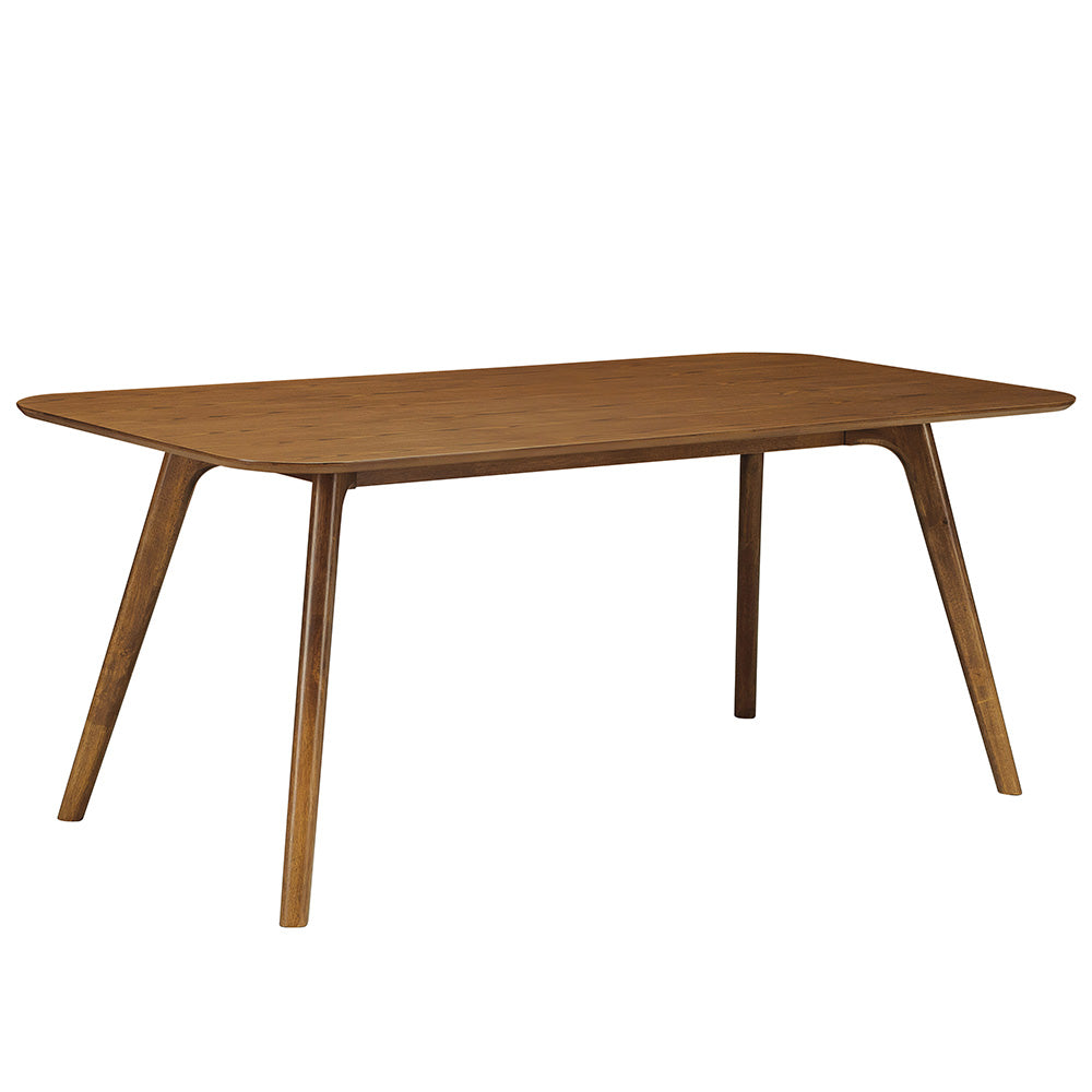 Premium 180cm Solid Walnut Dining Table - RODEN Classic Wooden Table for Dining Room, Kitchen, and Family Gatherings
