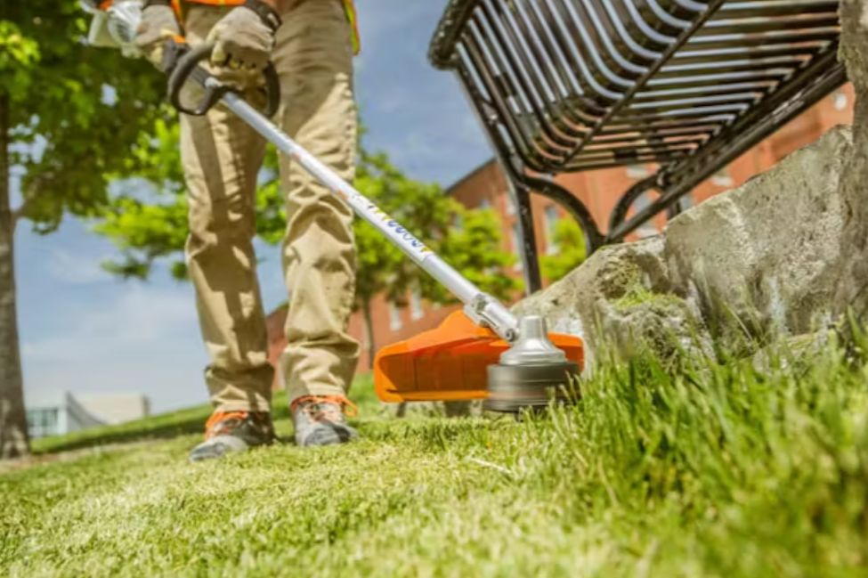 STIHL FS 91 R Professional Gas Powered Brush Cutter - Heavy Duty Weed Trimmer for Lawn Care, Landscaping & Yard Maintenance