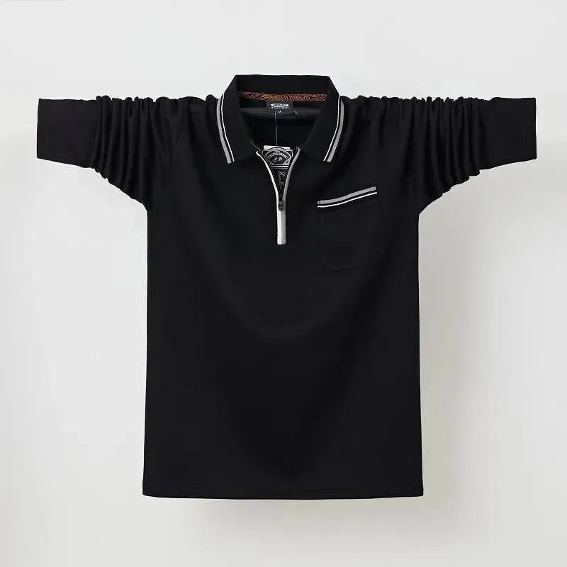 Men's Casual Polo Shirt with Chest Pocket - Comfortable Short Sleeve Cotton Shirt for Golf, Work & Everyday Wear