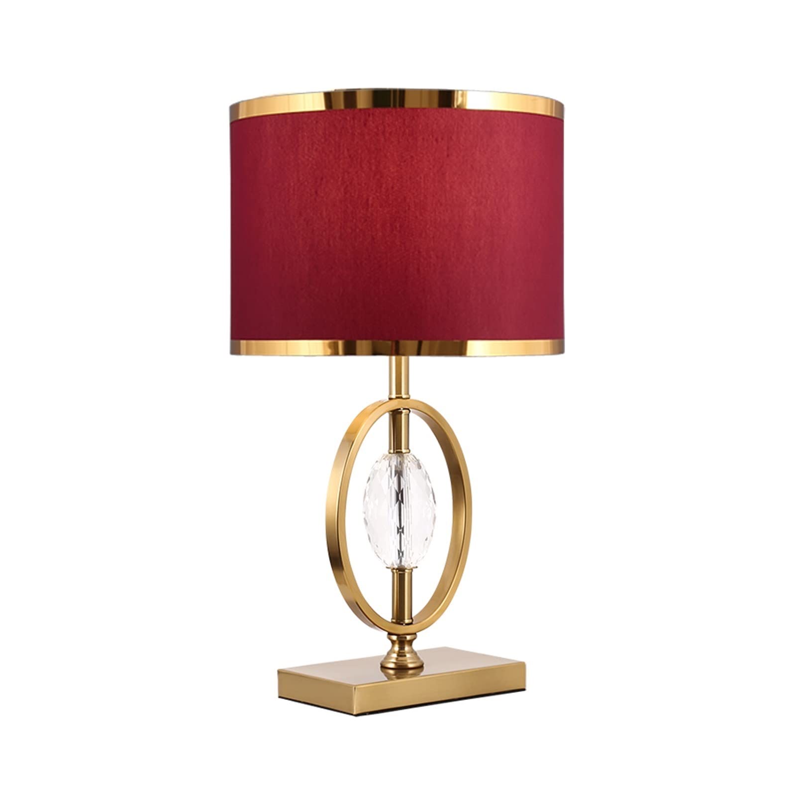 Creative Iron Desk Lamp with Fabric Lampshade - 21.2