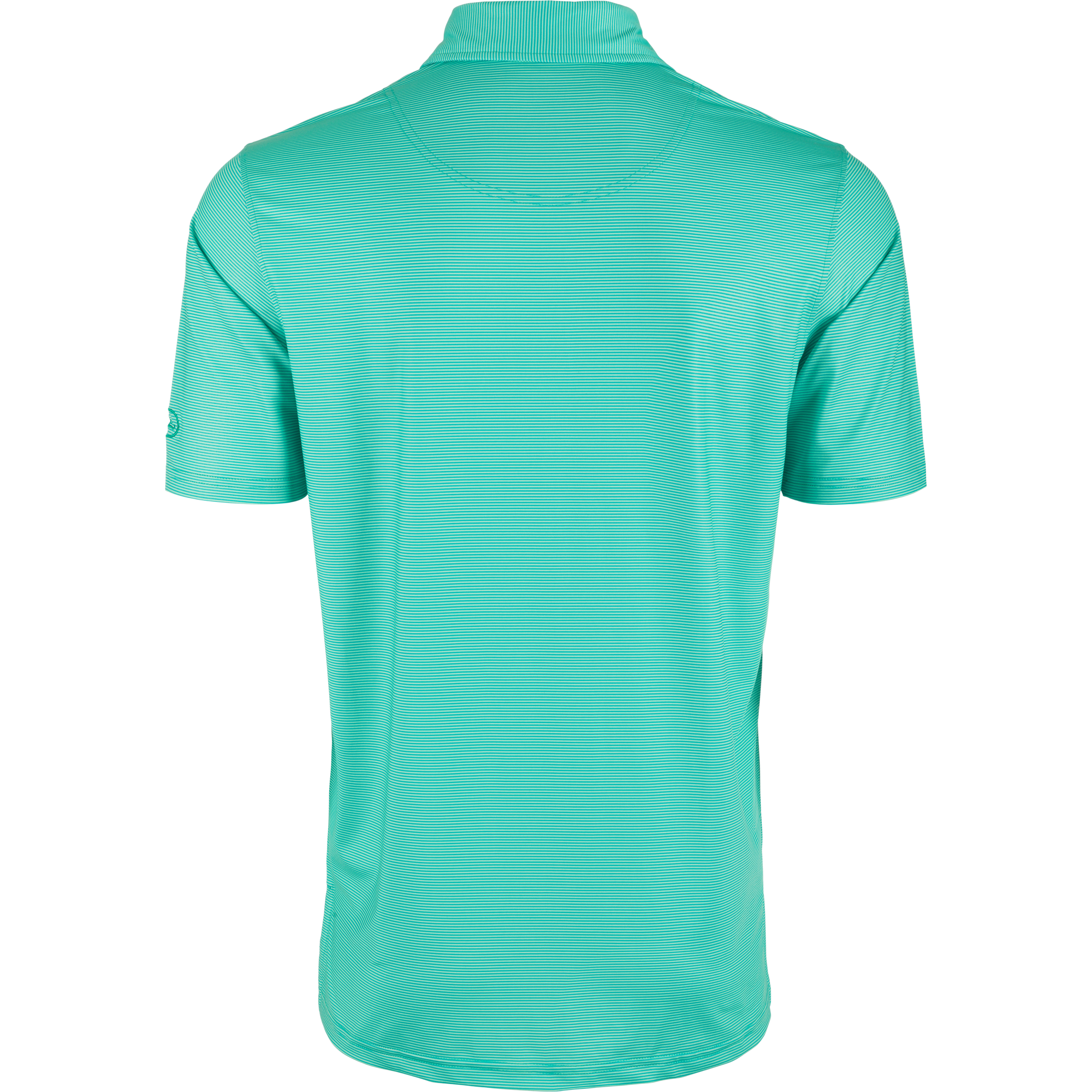 Performance Chalk Striped Polo Shirt for Men - Breathable Moisture-Wicking Golf & Casual Wear - Perfect for Sports, Office & Outdoor Activities