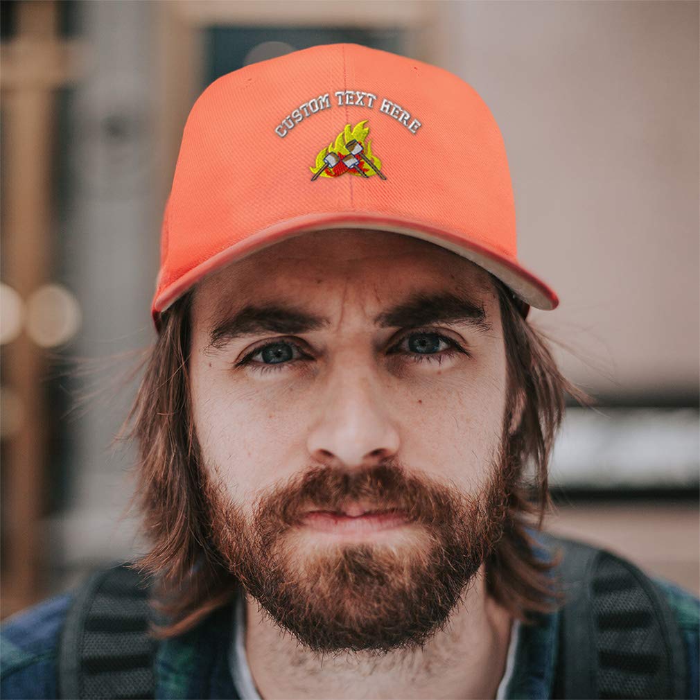 Custom Embroidered Campfire Marshmallows Baseball Cap - Adjustable Dad Hat for Men & Women - Perfect for Outdoor Camping, Hiking & Casual Wear