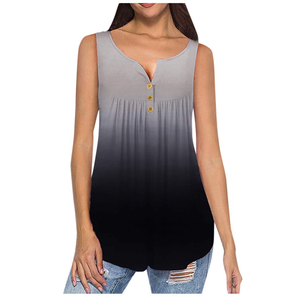 Elegant Women's V-Neck Lace Tank Tops - Solid Color Loose Fit Sleeveless Blouse for Casual Wear & Summer Outfits