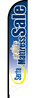 Serta Mattress Sale Feather Flag Banner - Lightweight & Durable Advertising Flag for Outdoor Events, Grand Openings, and Retail Promotions