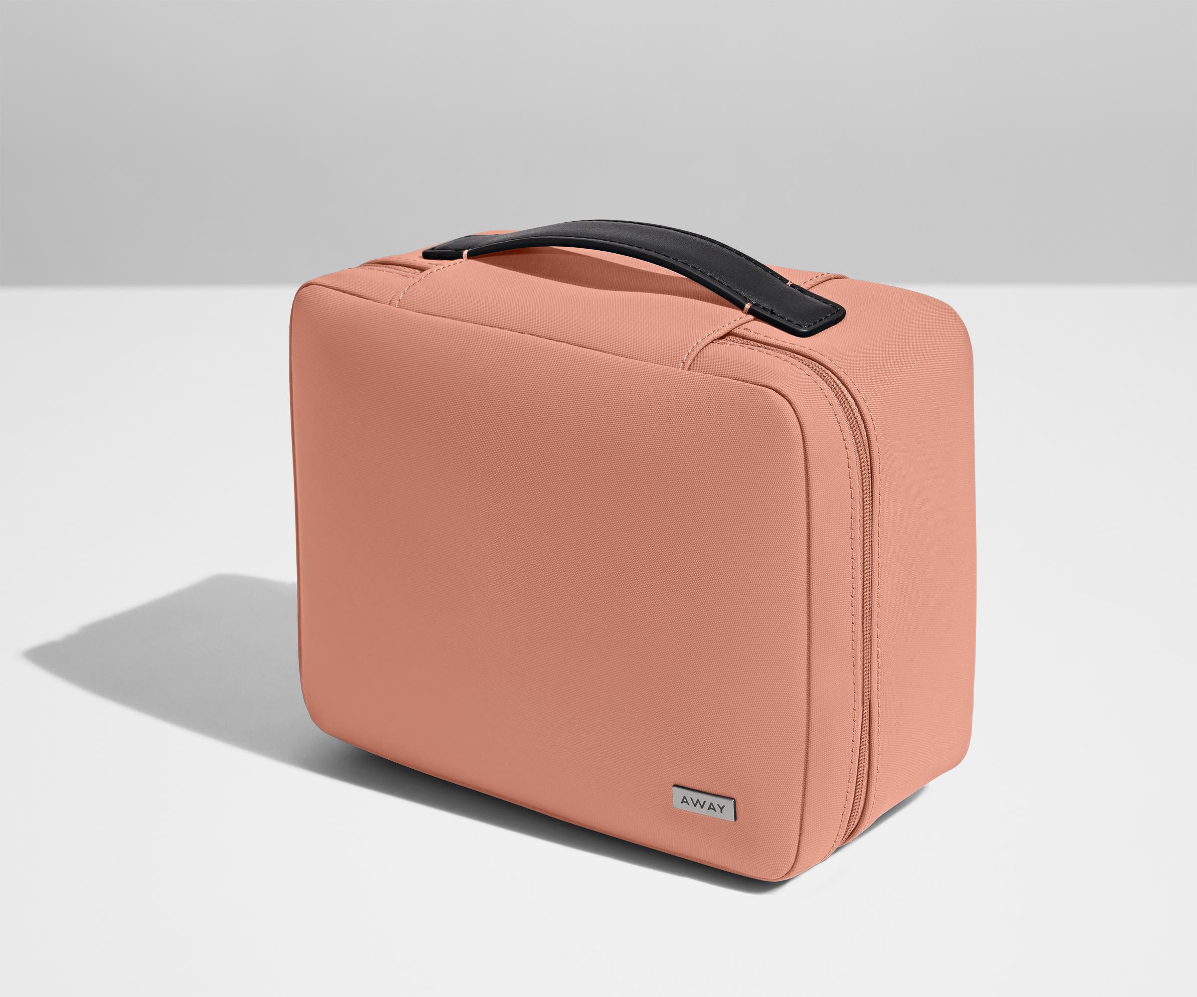 Elegant Clay Pink Makeup Bag for Women - Waterproof Travel Cosmetic Organizer | Perfect for Gym, Travel & Everyday Use