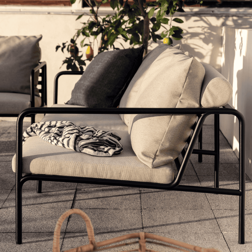 AVON Outdoor Lounge 2-Seater Sofa Set - Waterproof Patio Furniture for Garden, Poolside & Backyard Relaxation
