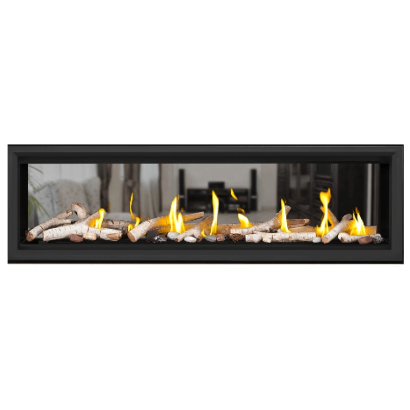 Napoleon Vector 62 See Through Linear Direct Vent Gas Fireplace - LV62N2 | Modern Home Heating Solution for Living Rooms & Patios