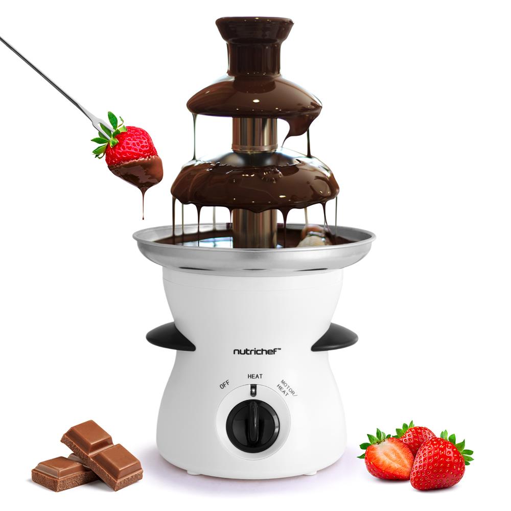 Premium Chocolate Fondue Pot Set - Electric Melter Fountain for Parties, Desserts & Romantic Dinners - Perfect for Valentine's Day, Weddings & Family Gatherings