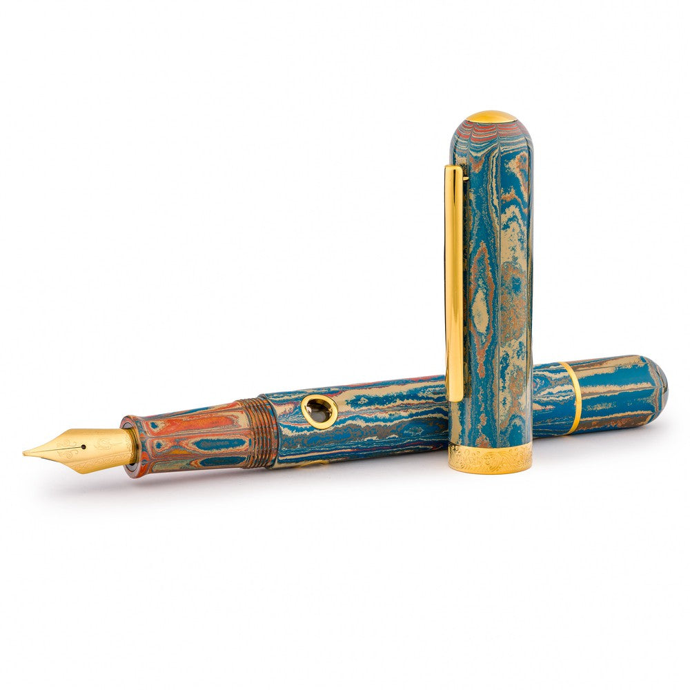 Nahvalur (Narwhal) Nautilus Fountain Pen - Aqua Regia (Royal Water) Limited Edition 2024 - Premium Writing Instrument for Collectors, Calligraphy & Everyday Use