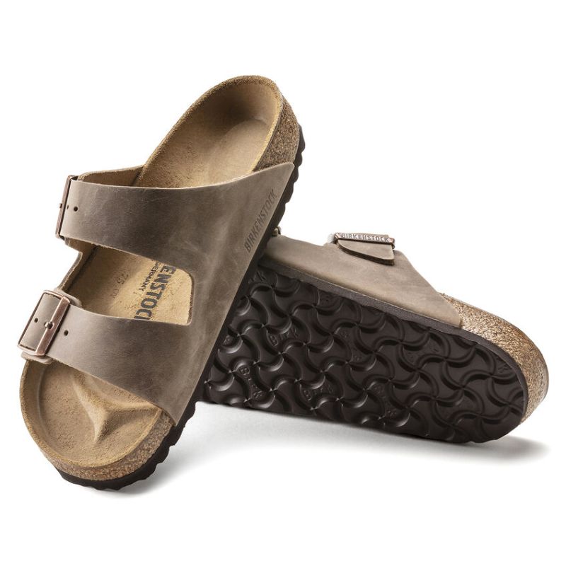 Unisex Arizona Oiled Leather Tobacco Sandals - Comfortable & Durable Leather Footwear for Men & Women | Perfect for Beach, Vacation & Casual Outings
