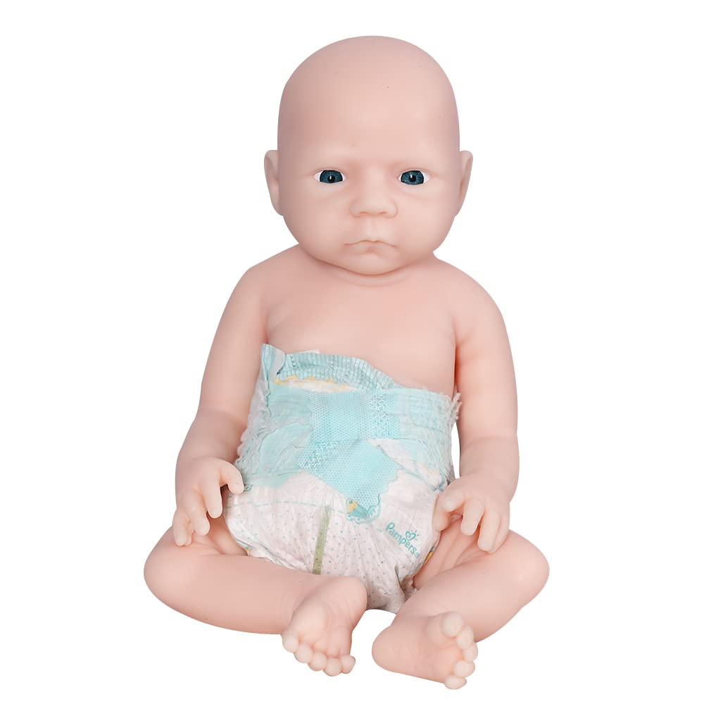 18 Inch Realistic Reborn Baby Doll - AISITE Silicone Unpainted Girl Doll for Kids 3+ | Perfect Christmas & Birthday Gift | Great for Role Play, Collecting & Home Decoration