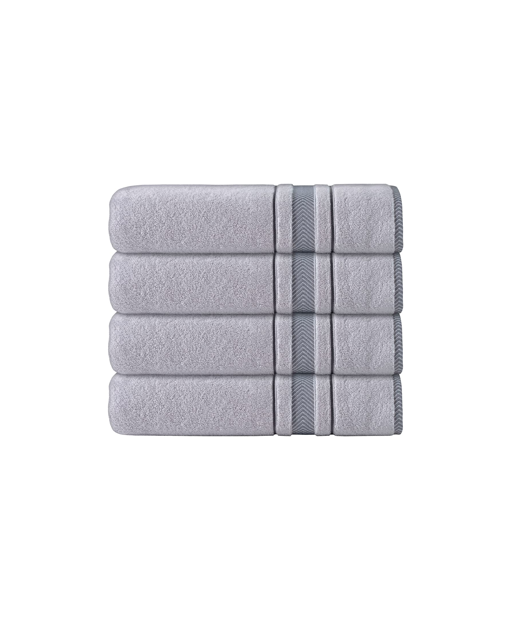 Premium 4-Piece Turkish Cotton Hand Towels Set - Ultra Soft, Absorbent & Quick-Drying Bath Towels for Spa, Guest Bathroom & Luxury Home Use