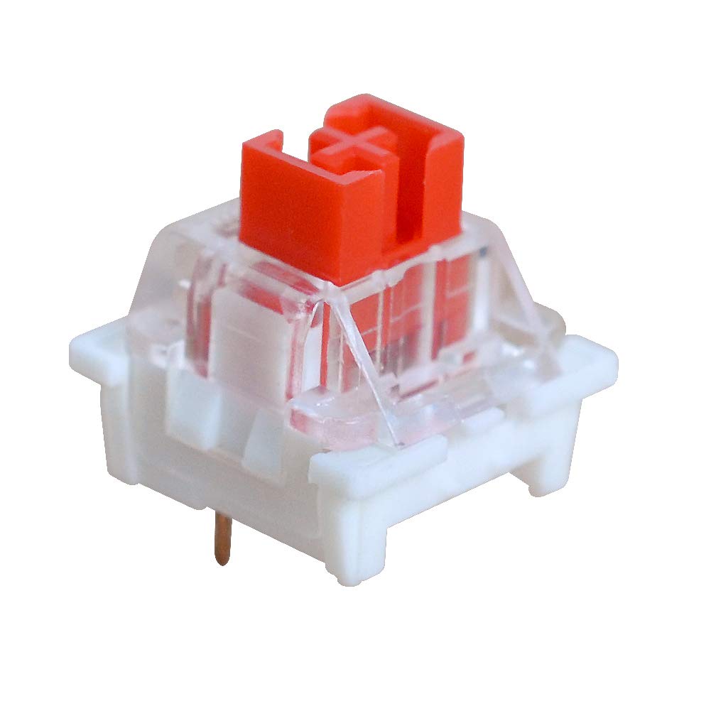 OUTEMU Red Mechanical Keyboard Switches - 3-Pin RGB Compatible (20 Pack) | Equivalent to Gateron & Cherry MX | Perfect for Gaming Keyboards & Custom Builds