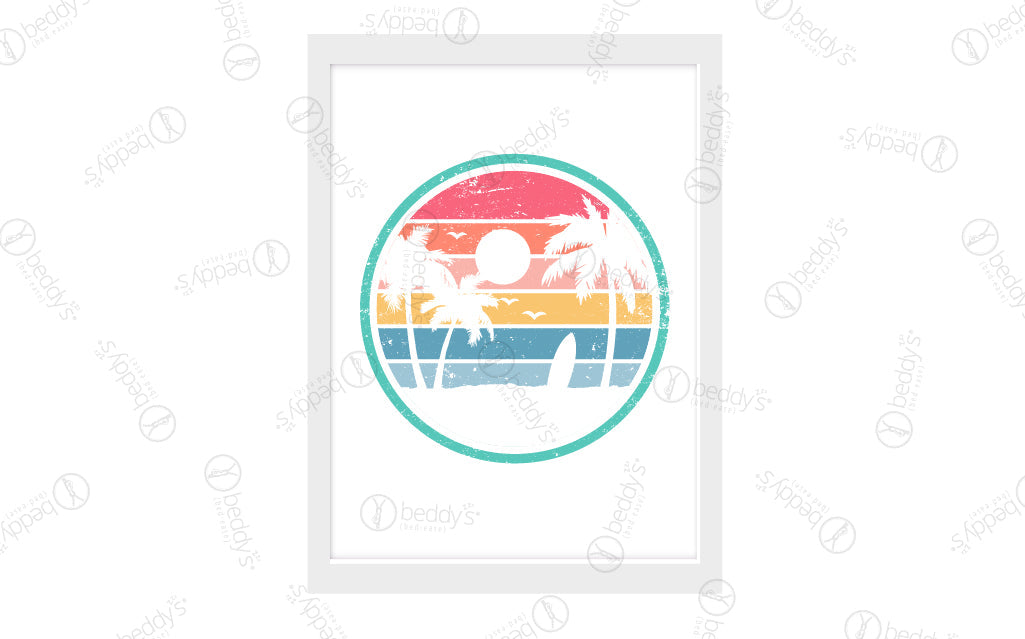 Endless Summer Digital Artwork Download - High Resolution Beach & Tropical Wall Art for Home Decor, Office, or Gifts