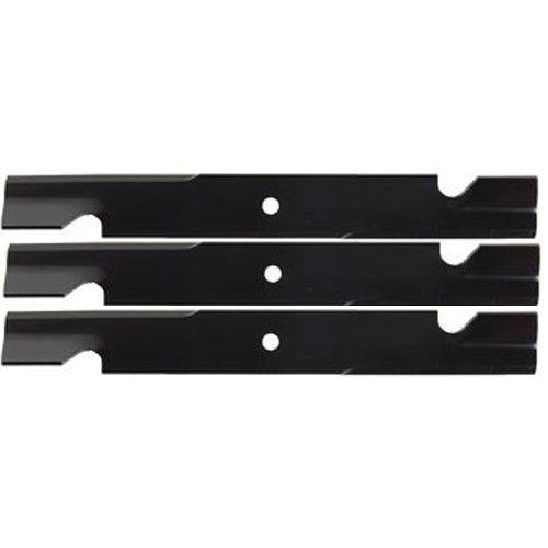 (3 Pack) Premium Replacement Notched Lawn Mower Deck Blades - Compatible with NHC 212-0720, 212-0887, DC1501 Models | 20.5