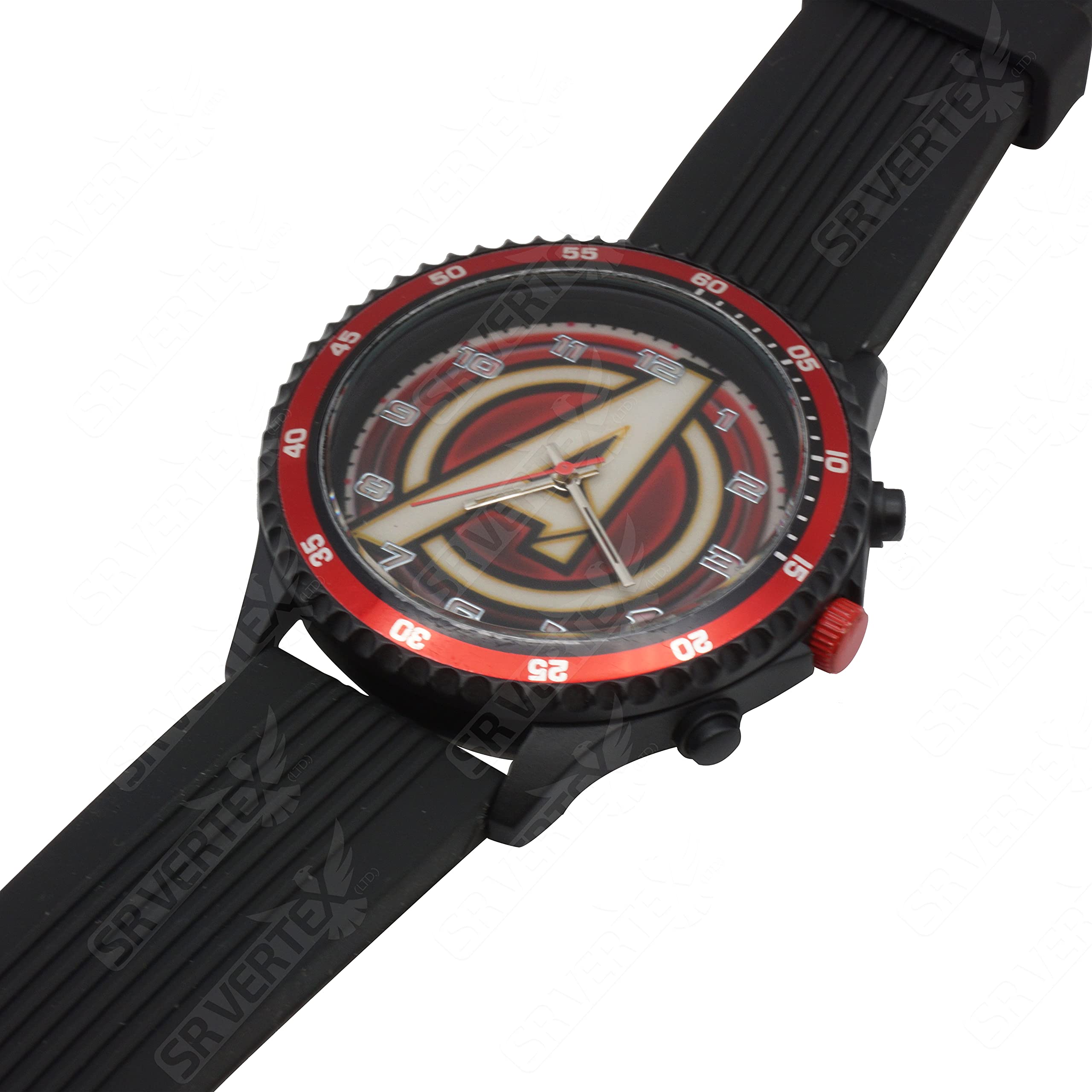Avengers Kids Analog Watch with Metal Gift Box - Adjustable Strap for Boys & Girls, Round Dial Quartz Movement Wristwatch (4+ Years) - Perfect Christmas Gift for Superhero Fans & School Use