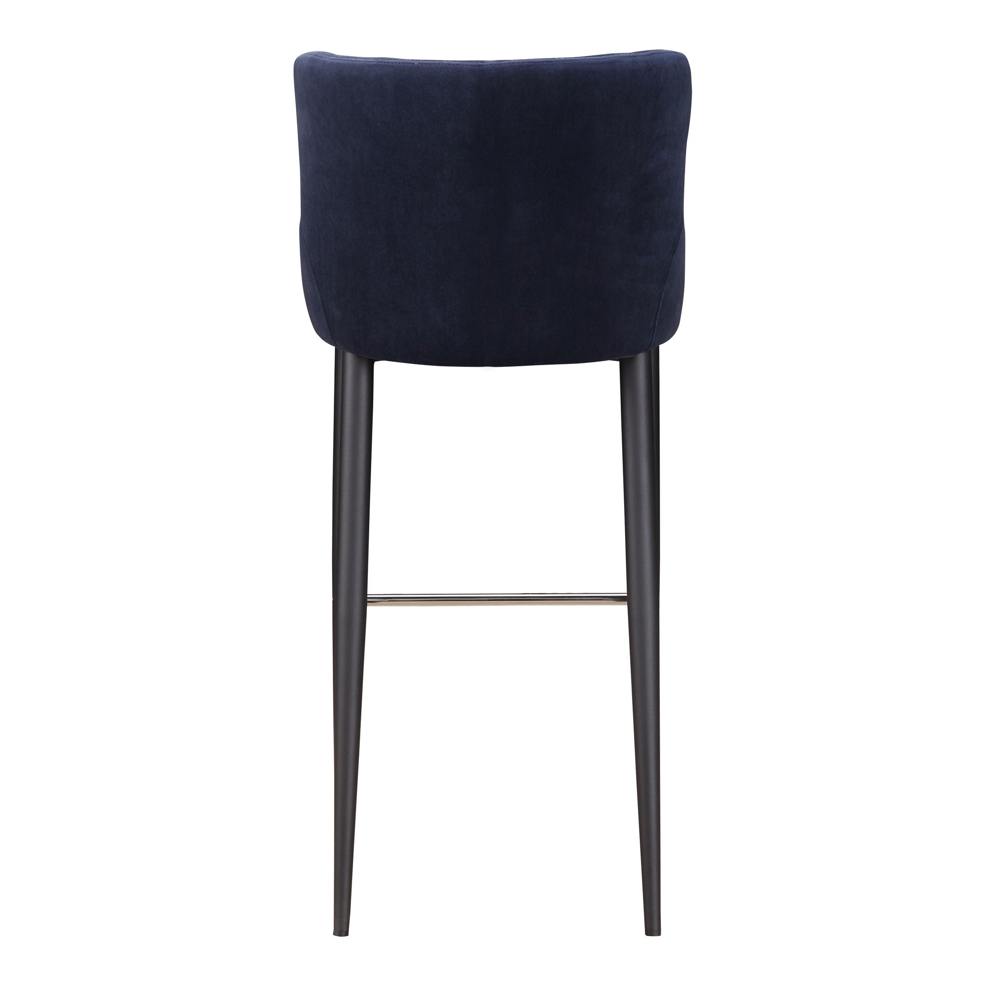 Etta Barstool - Dark Blue Upholstered Counter Stool for Kitchen Island, Dining Room & Home Decor - Comfortable & Stylish Seating Solution