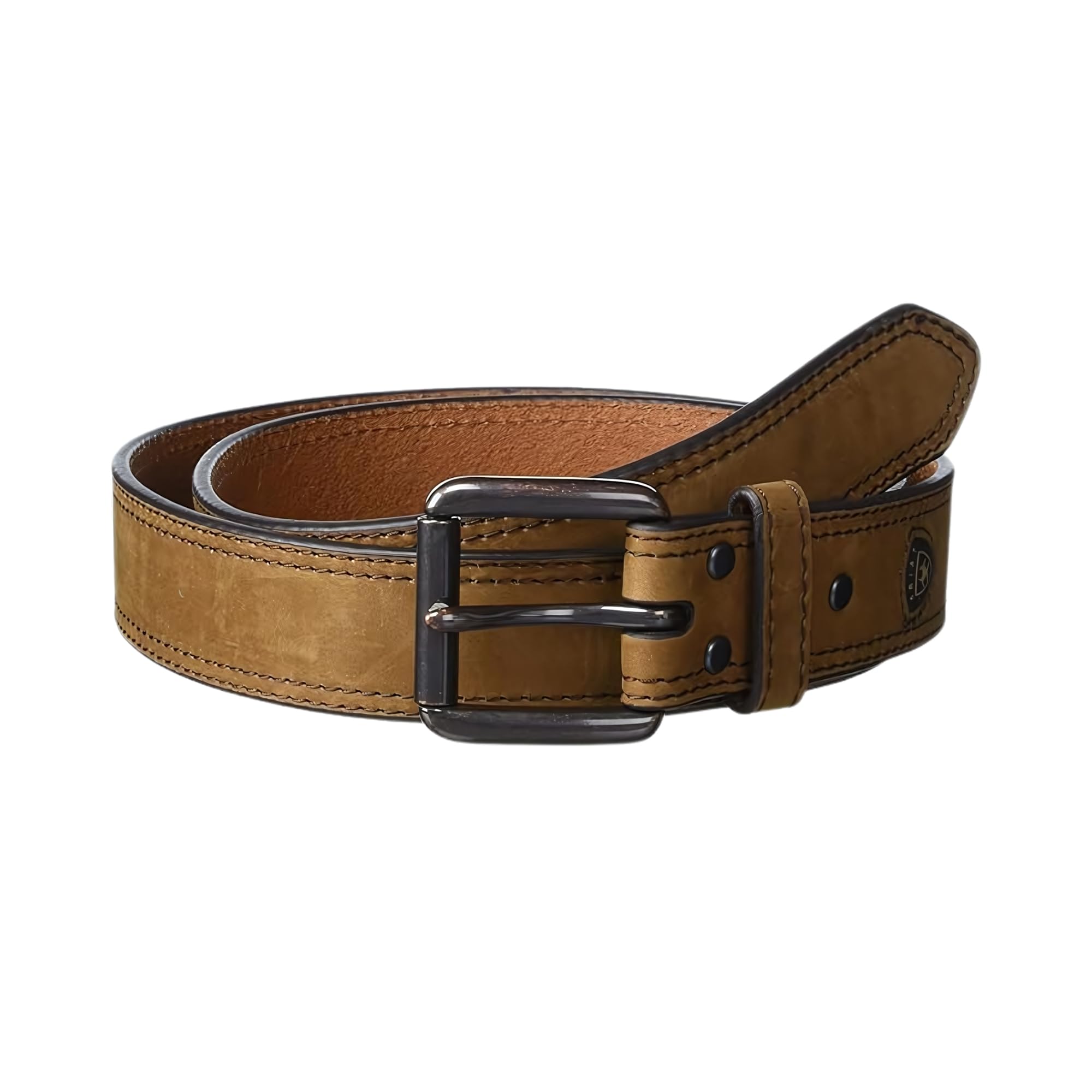 ARIAT Men's Genuine Leather Roller Belt - Adjustable Western Style Belt for Cowboy Boots & Jeans | Perfect for Rodeo, Ranch Work & Casual Wear