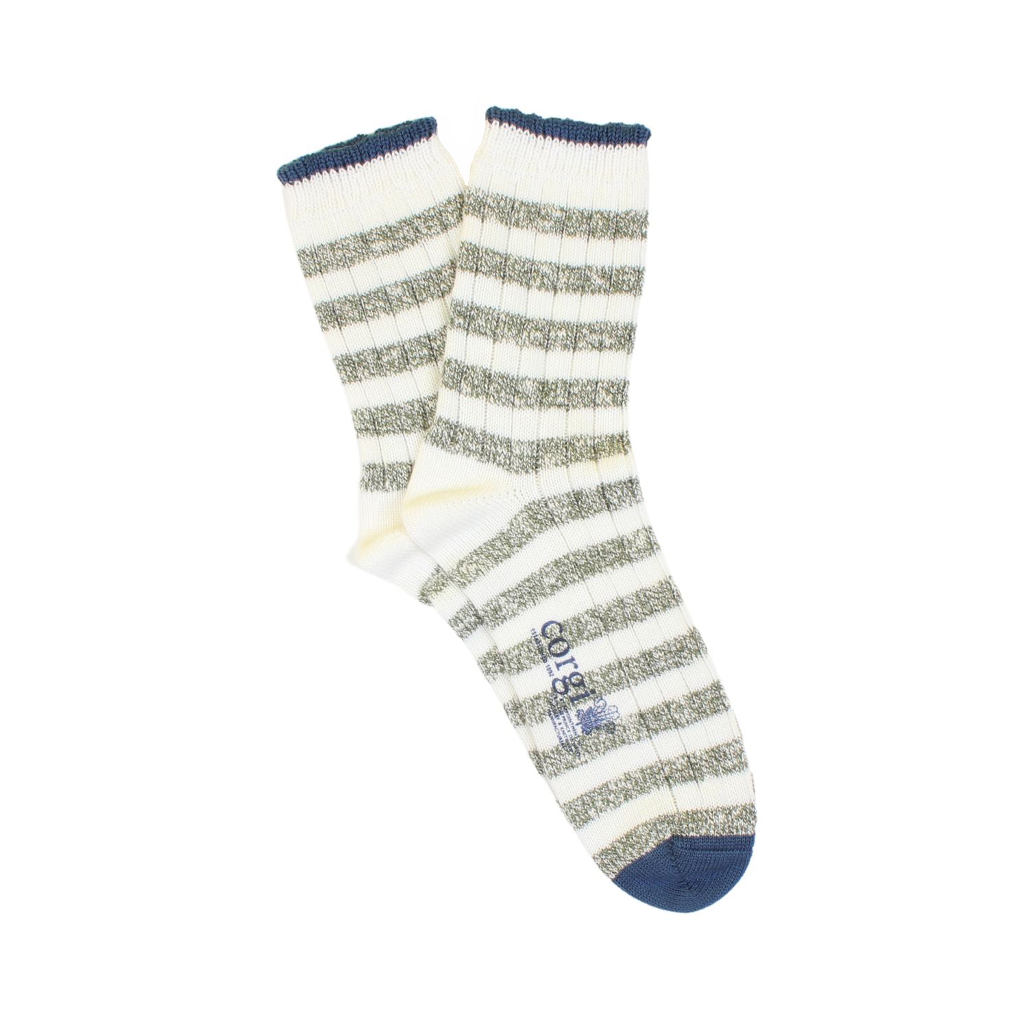 Men's Marl Stripe Cotton Quarter Socks - Breathable & Comfortable Casual Socks for Everyday Wear, Work, Sports & Outdoor Activities