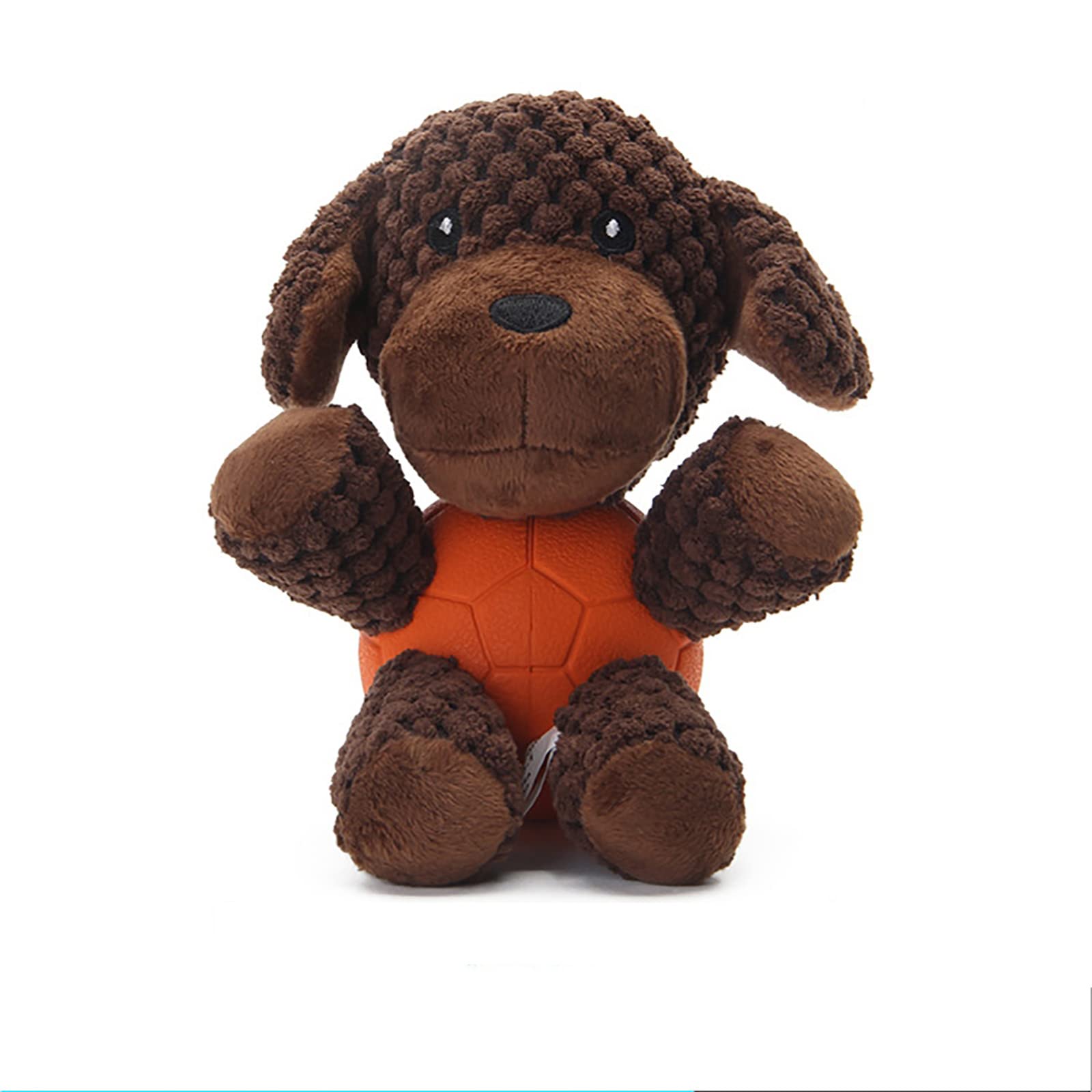 FAYERY Plush Squeaky Dog Toys - Interactive Chew Toys for Puppy, Small, Medium & Large Dogs - Durable Stuffed Animal for Teeth Cleaning & Training - Perfect for Indoor Play, Fetch & Teething Relief (Monkey)