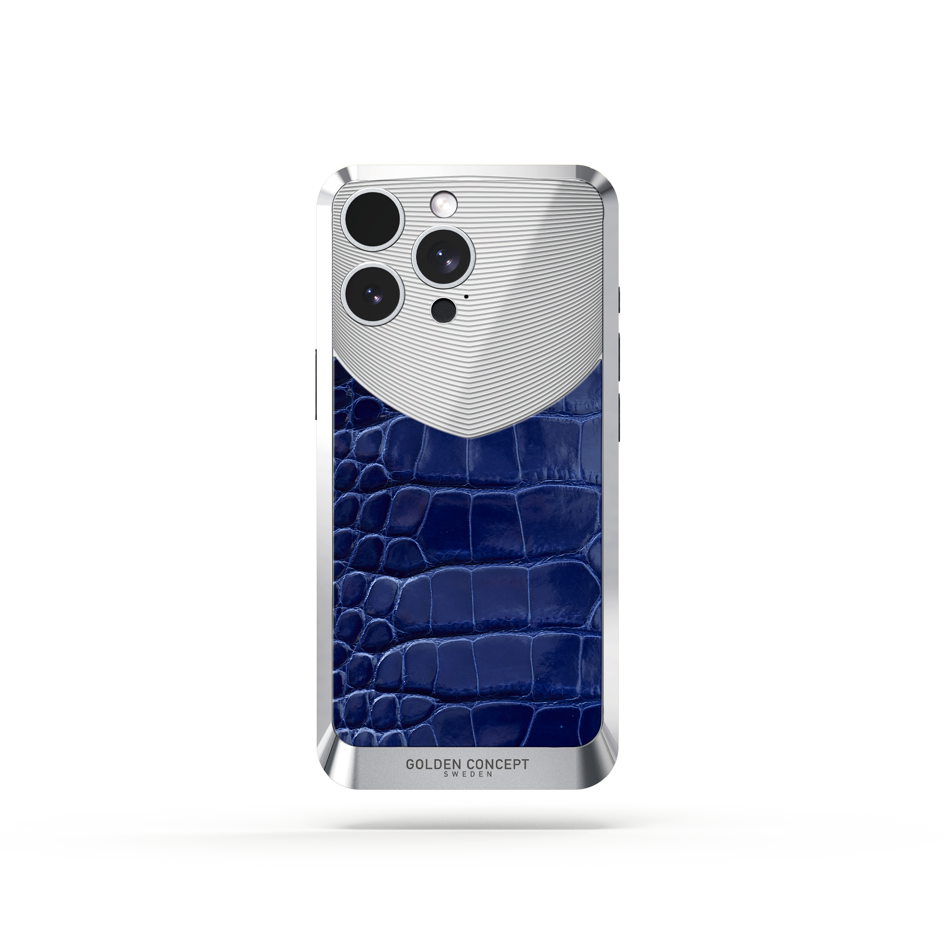 Premium Magnetic iPhone Case - RST16 Alligator Edition in Glossy Blue | Strong Grip & Wireless Charging Compatible | Perfect for Work, Travel & Outdoor Adventures