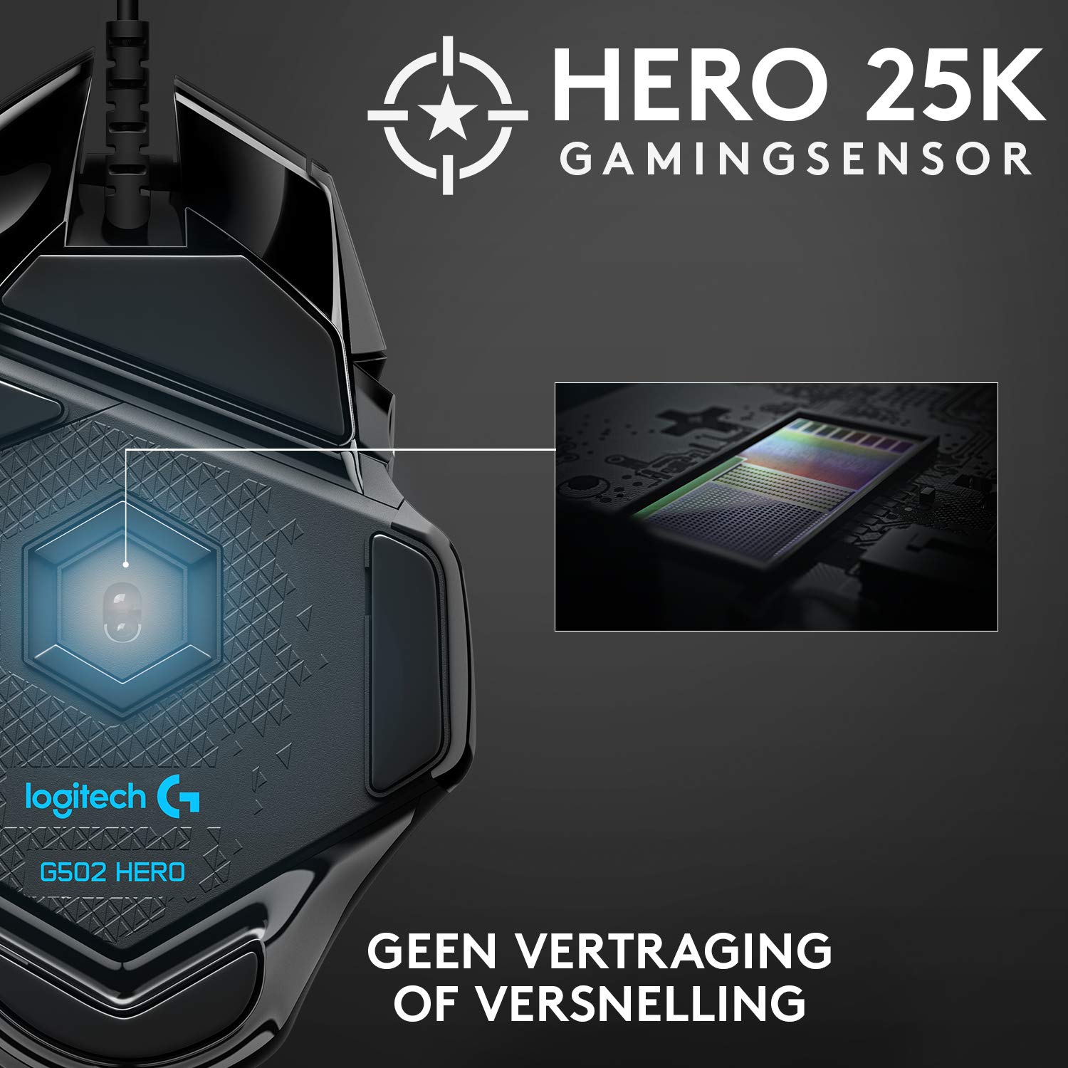 Logitech G PRO X Gaming Headset with Blue VO!CE Mic & G502 HERO Gaming Mouse - High Performance, HERO 25K Sensor, 25,600 DPI - Perfect for Esports, Streaming & Competitive Gaming