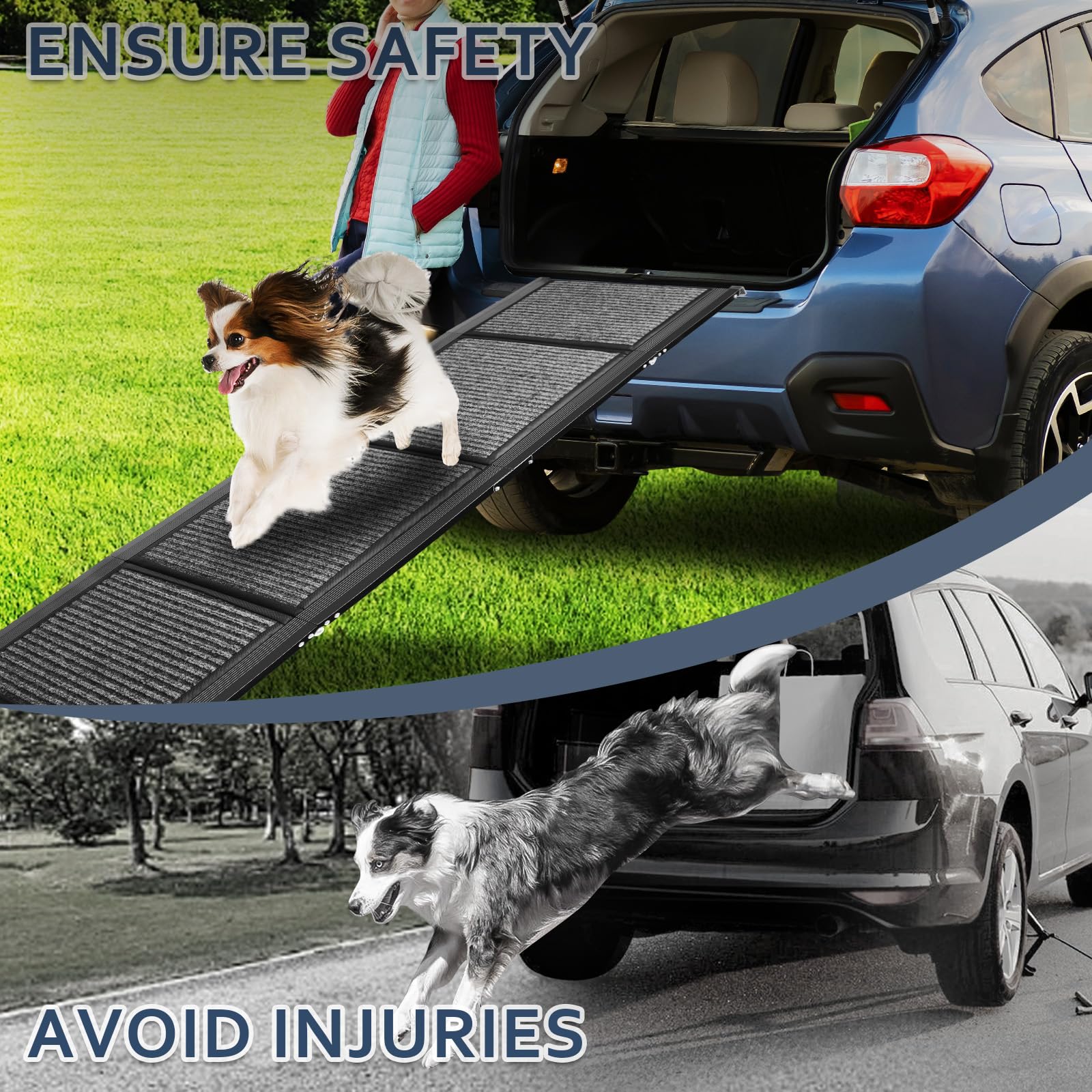 Heavy Duty Folding Dog Ramp for Cars, Trucks & SUVs - 63