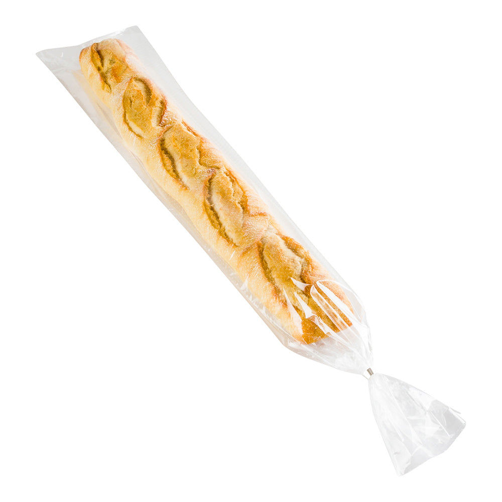 Clear Plastic Bread Bags with Micro Perforations & Wicket Dispenser - 28x6 Inches, 250 Count Box - Perfect for Bakeries, Delis & Food Storage