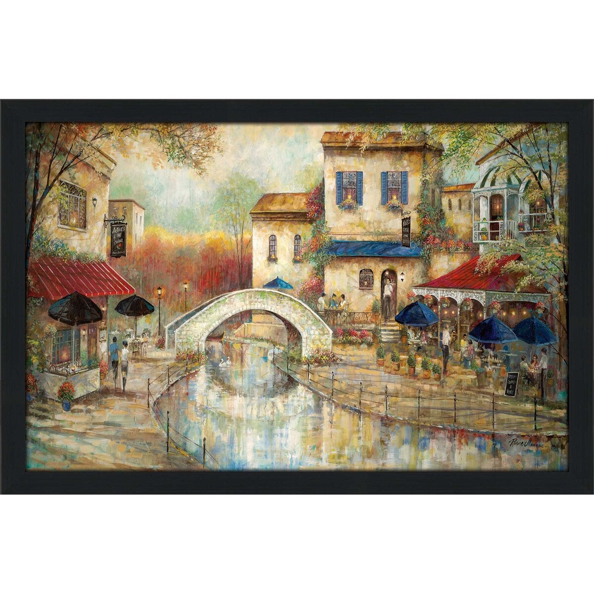 Arthurs by The Canal - Ruane Manning Acrylic Print - Modern Wall Art for Living Room, Bedroom & Office Decor