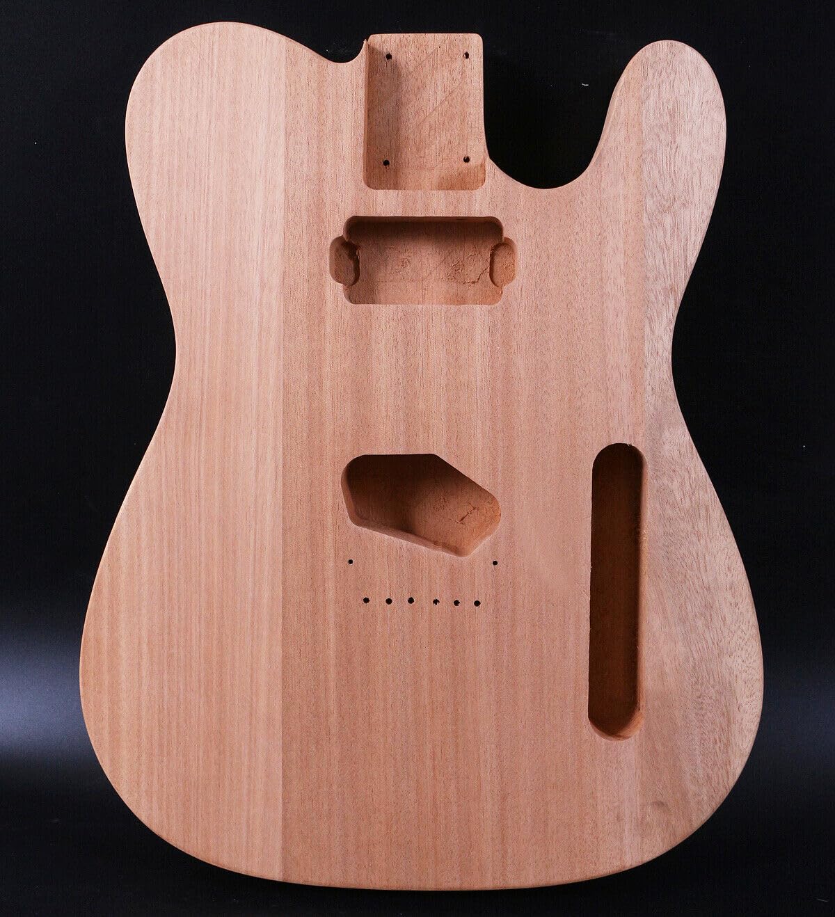Premium Mahogany T-Style Electric Guitar Body Blank - Unfinished Solid Wood Replacement for DIY Guitar Projects | Perfect for Custom Builds, Upgrades & Luthier Work