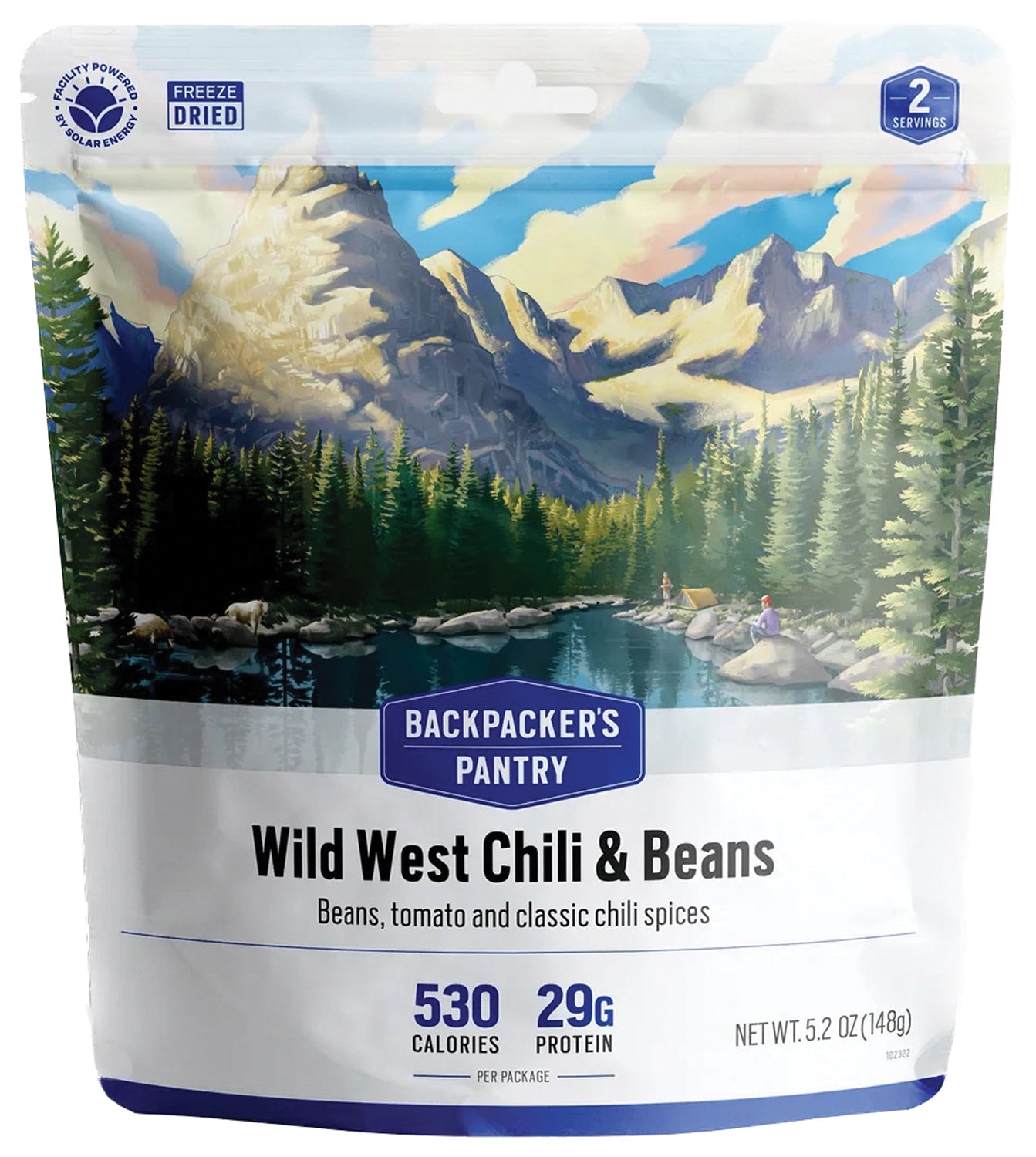Backpackers Pantry Wild West Chili - 2 Pack | Freeze-Dried Camping & Hiking Food | Lightweight Backpacking Meal for Outdoor Adventures