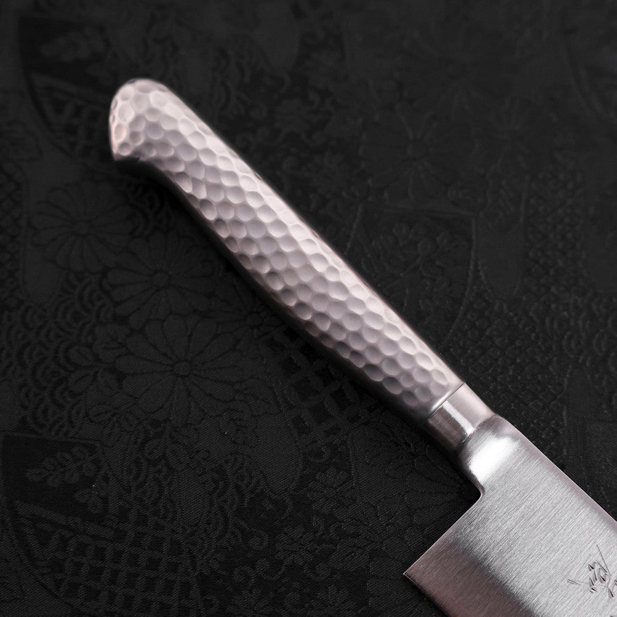 Premium Santoku Knife 5-inch VG-10 Stainless Steel Blade with Polished Western Handle - Perfect for Slicing, Dicing & Chopping Vegetables, Meat & Fish in Home Kitchens