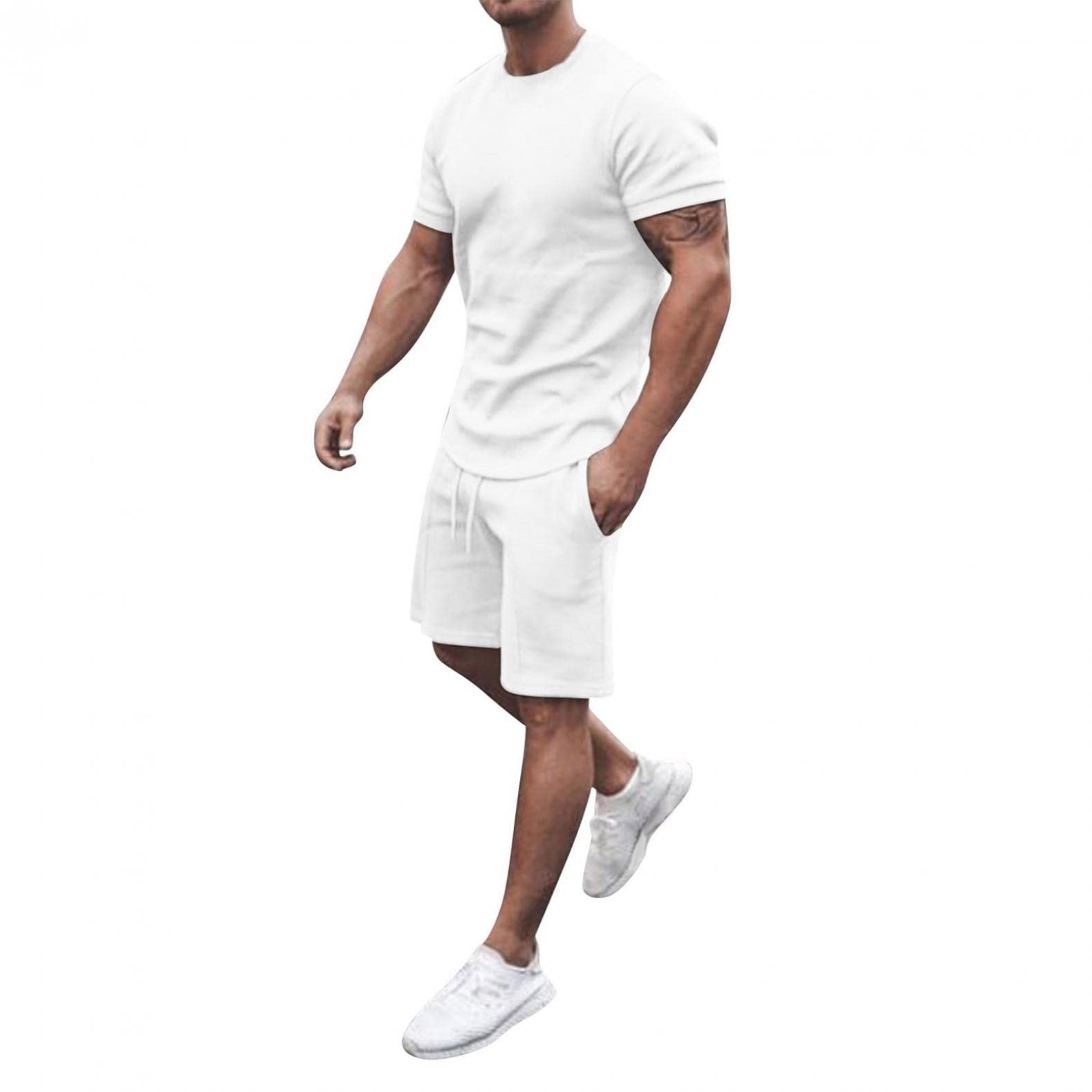 2022 Men's Tracksuit Set - 2 Piece Jogging Suit, Lounge Wear & Workout Outfit - Comfortable Activewear for Gym, Running & Casual Wear - JUNGE Sportswear Collection