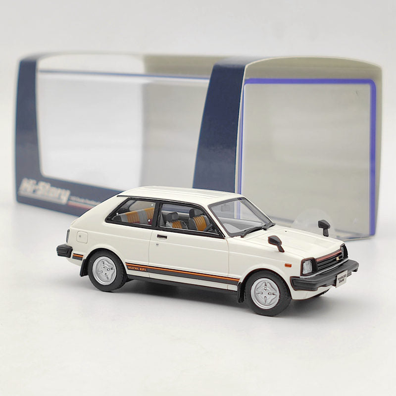 1:43 Scale Toyota Starlet Si 1982 Limited Edition Resin Model Car - Hi Story HS303 Collectible for Diecast Enthusiasts | Perfect for Display, Gifts & Car Model Collections