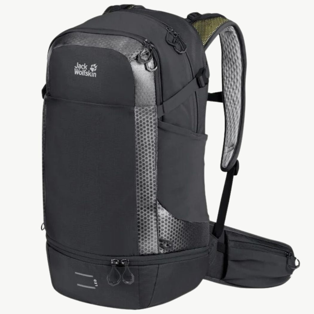 Jack Wolfskin Moab Jam Pro 34.5 Unisex Bike Backpack - Lightweight Waterproof Cycling Pack for Men & Women - Perfect for Mountain Biking, Commuting & Outdoor Adventures