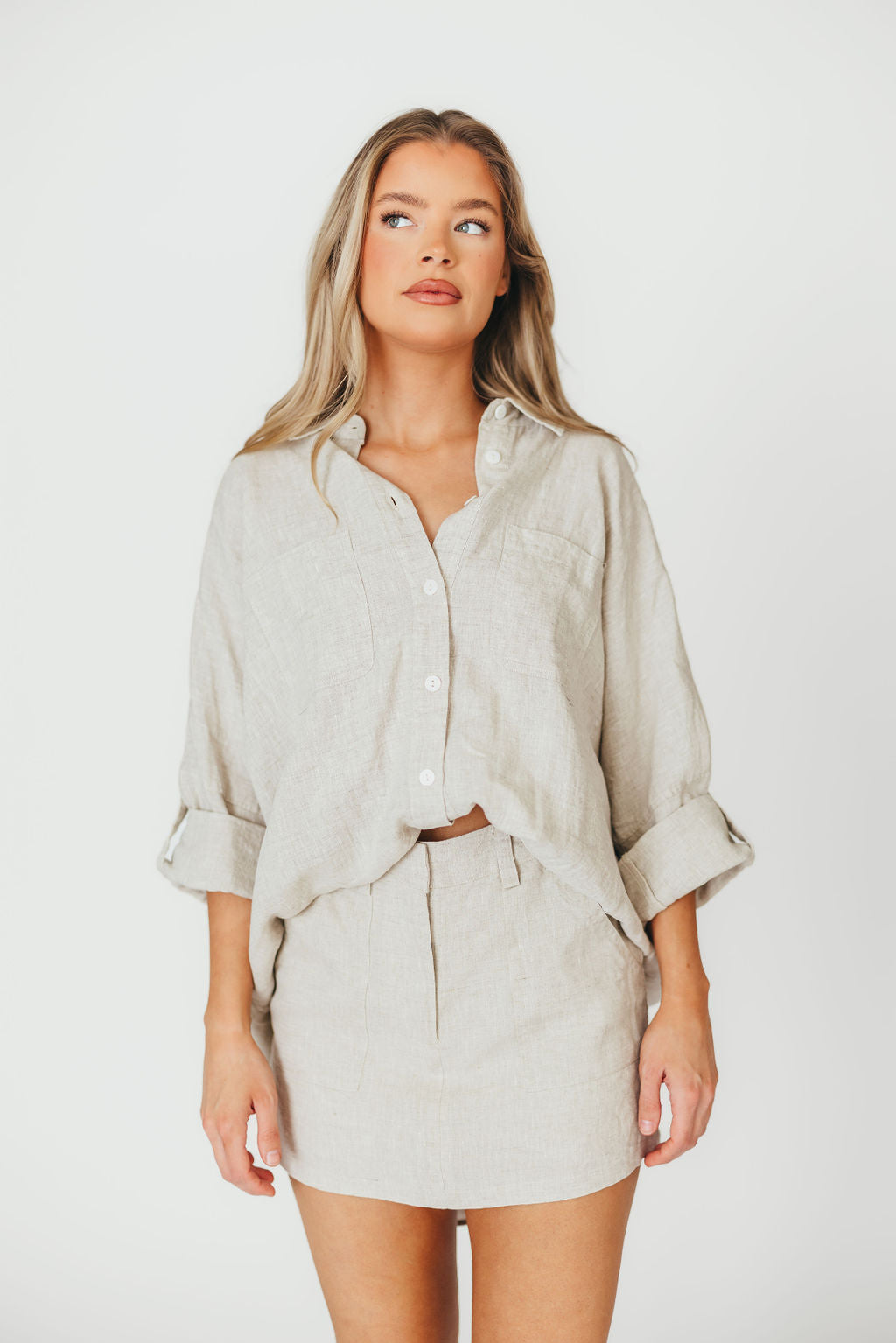 Stylish Suki Linen Skort - Breathable Summer Skirt Shorts for Women | Perfect for Beach, Vacation & Casual Outings