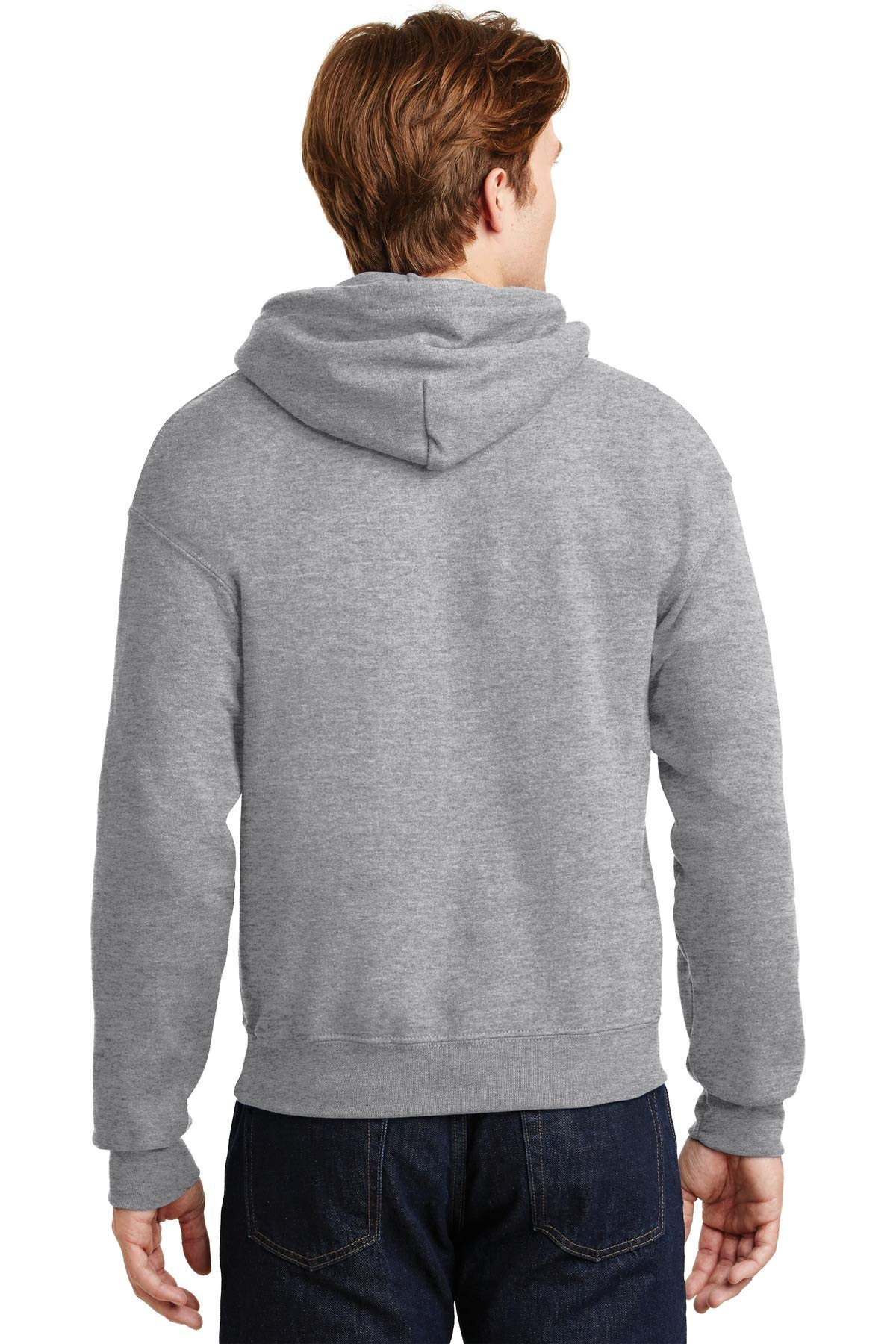 Gildan G185 Heavy Blend Hooded Sweatshirt for Men & Women - Sport Grey - Comfortable Fleece Pullover for Casual Wear, Gym, and Outdoor Activities