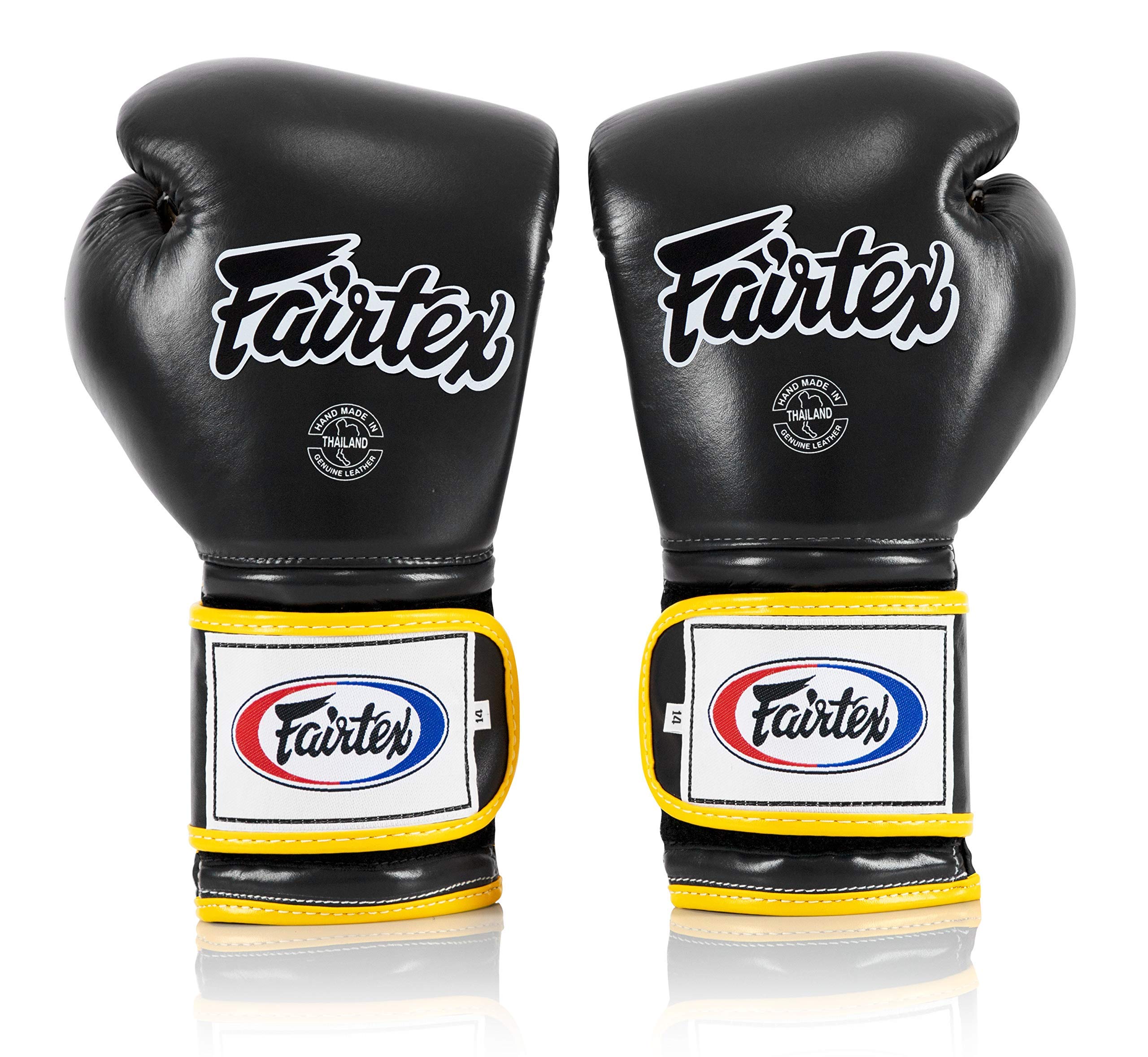 Fairtex BGV9 Muay Thai Boxing Gloves for Professional Fighters & Trainers - Mexican Style MMA Gloves for Heavy Hitters - Lightweight Shock-Absorbing Martial Arts Training Gloves - Perfect for Sparring, Bag Work & Competition