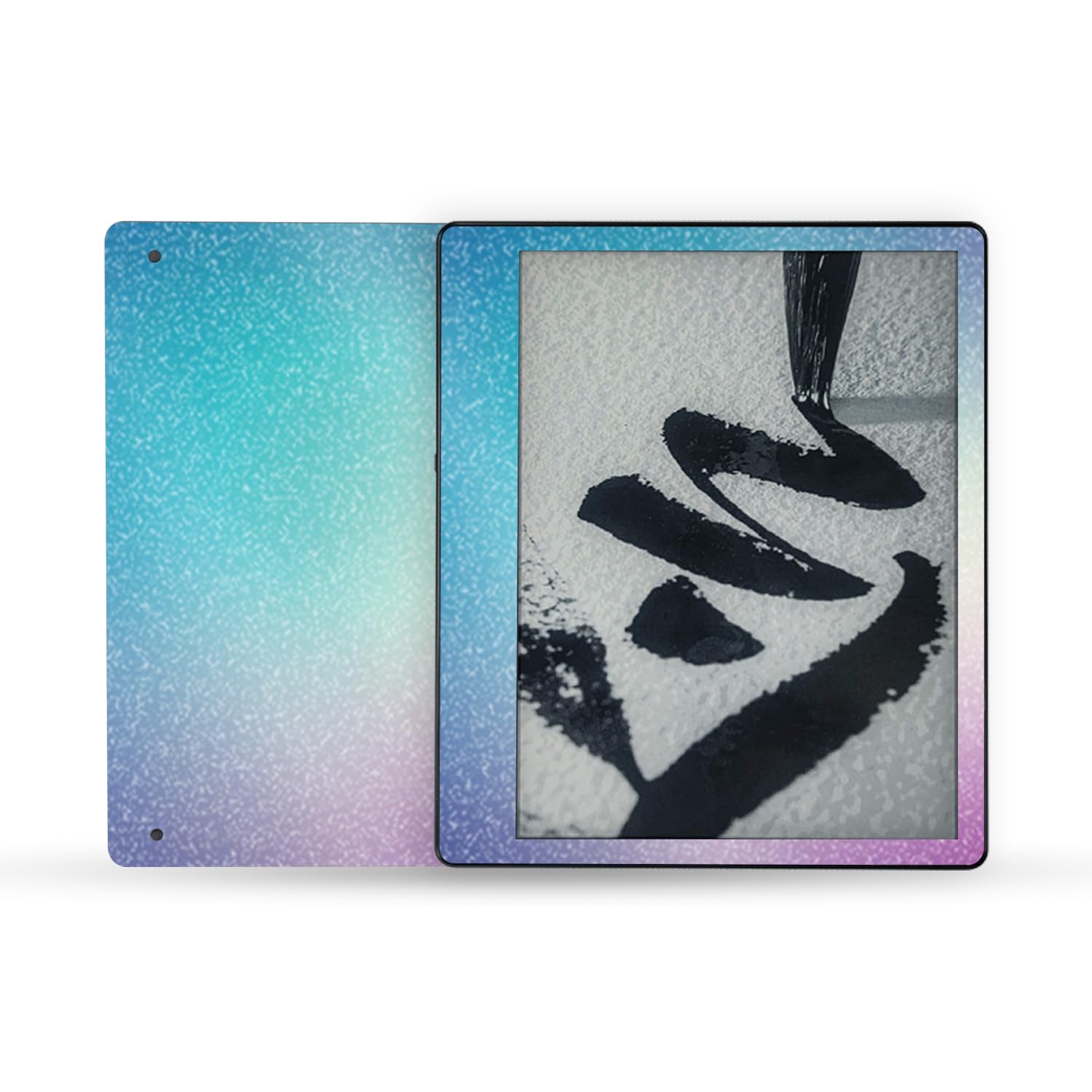 MightySkins Glossy Glitter Protective Skin Wrap for Amazon Kindle Scribe (2022) - Vivid Fog Design | High-Gloss Sparkle Finish | Easy Application | Made in USA | Perfect for Reading, Travel & Daily Protection