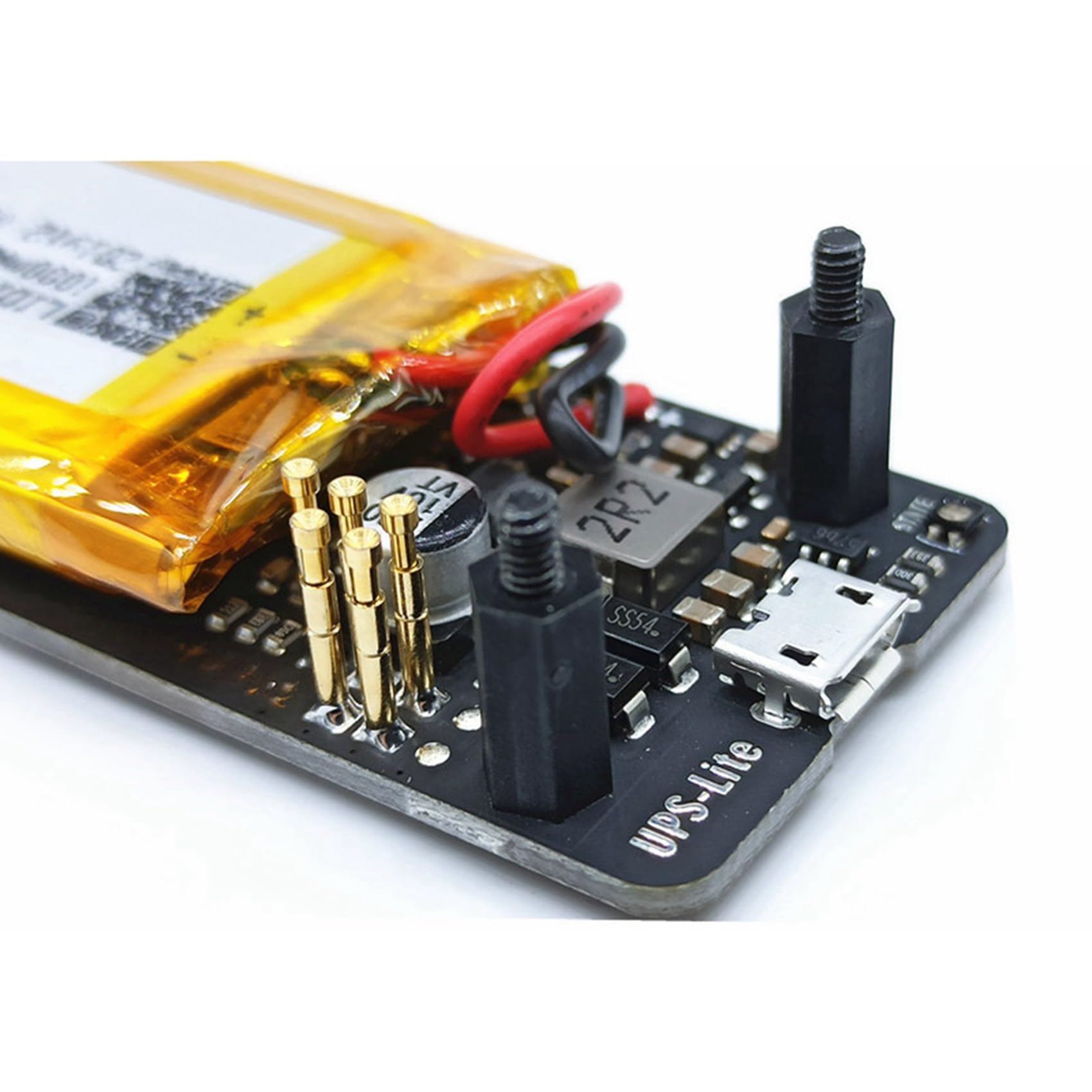 TsoLay 6X New UPS Lite V1.2 UPS Power HAT Board with Battery Electricity Detection for Raspberry Pi Zero W - Reliable Backup Power Supply for DIY Electronics Projects, Home Automation & IoT Devices