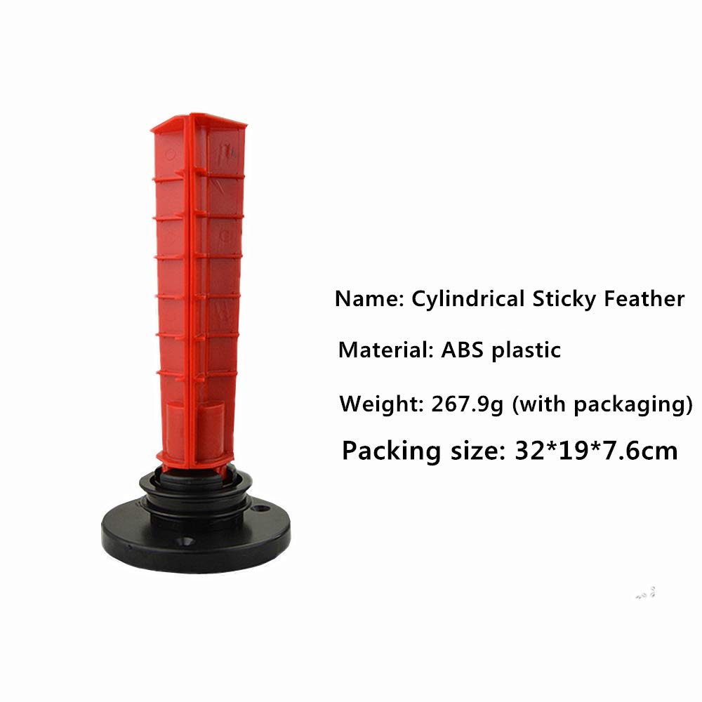 HWZ Precision Archery Feathers with Scale - Sticky Cylindrical Shaft for Multi-Size Arrows | Perfect for Target Practice & Bow Hunting