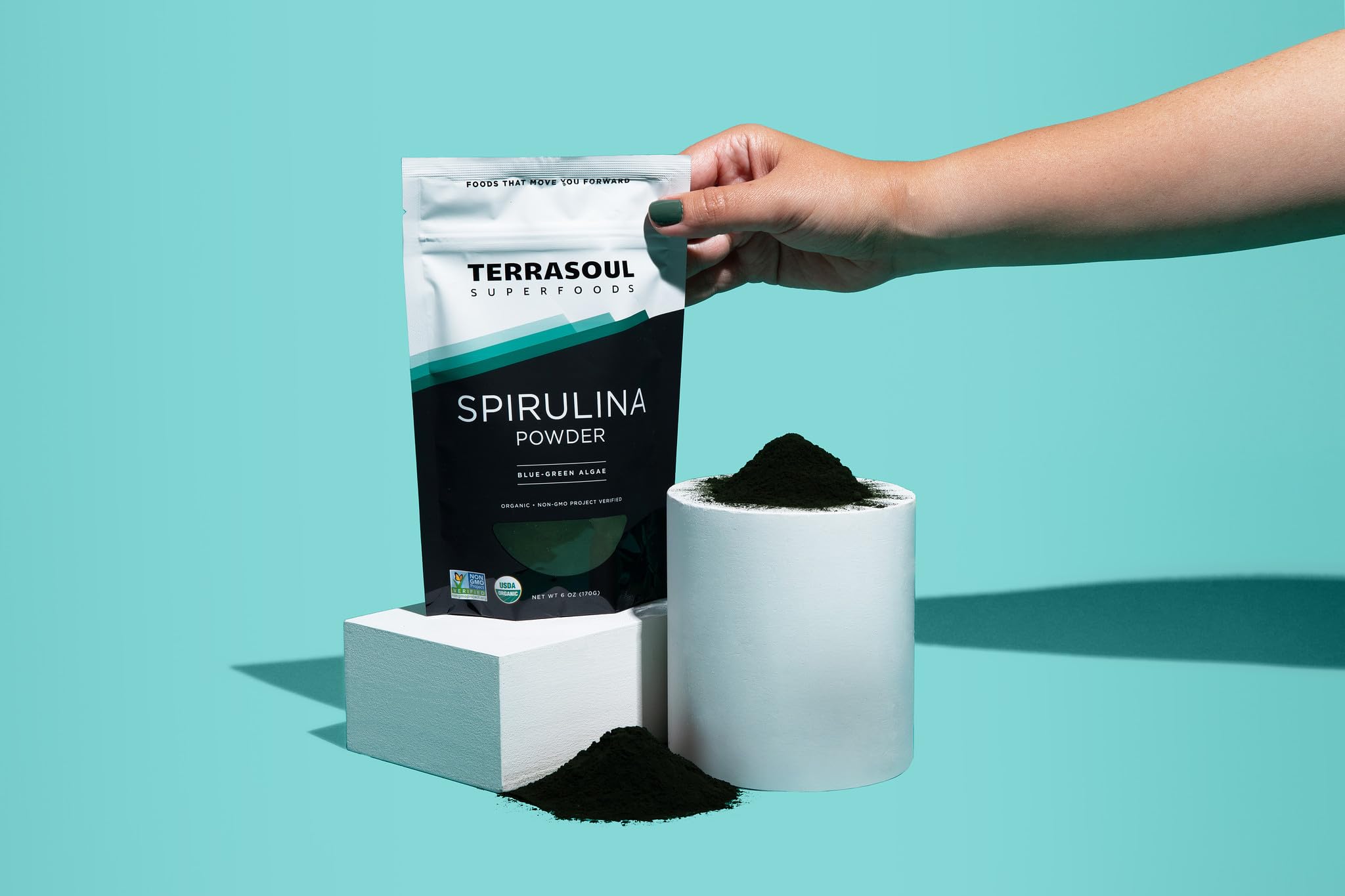 Organic Spirulina Powder by Terrasoul Superfoods | 6 Oz | Vegan Protein & Green Superfood Boost | Supports Immunity & Detox | Perfect for Smoothies, Elixirs & Wellness Drinks | Gluten-Free & Non-GMO | Ideal for Athletes, Health Enthusiasts & Daily Wellness Routines